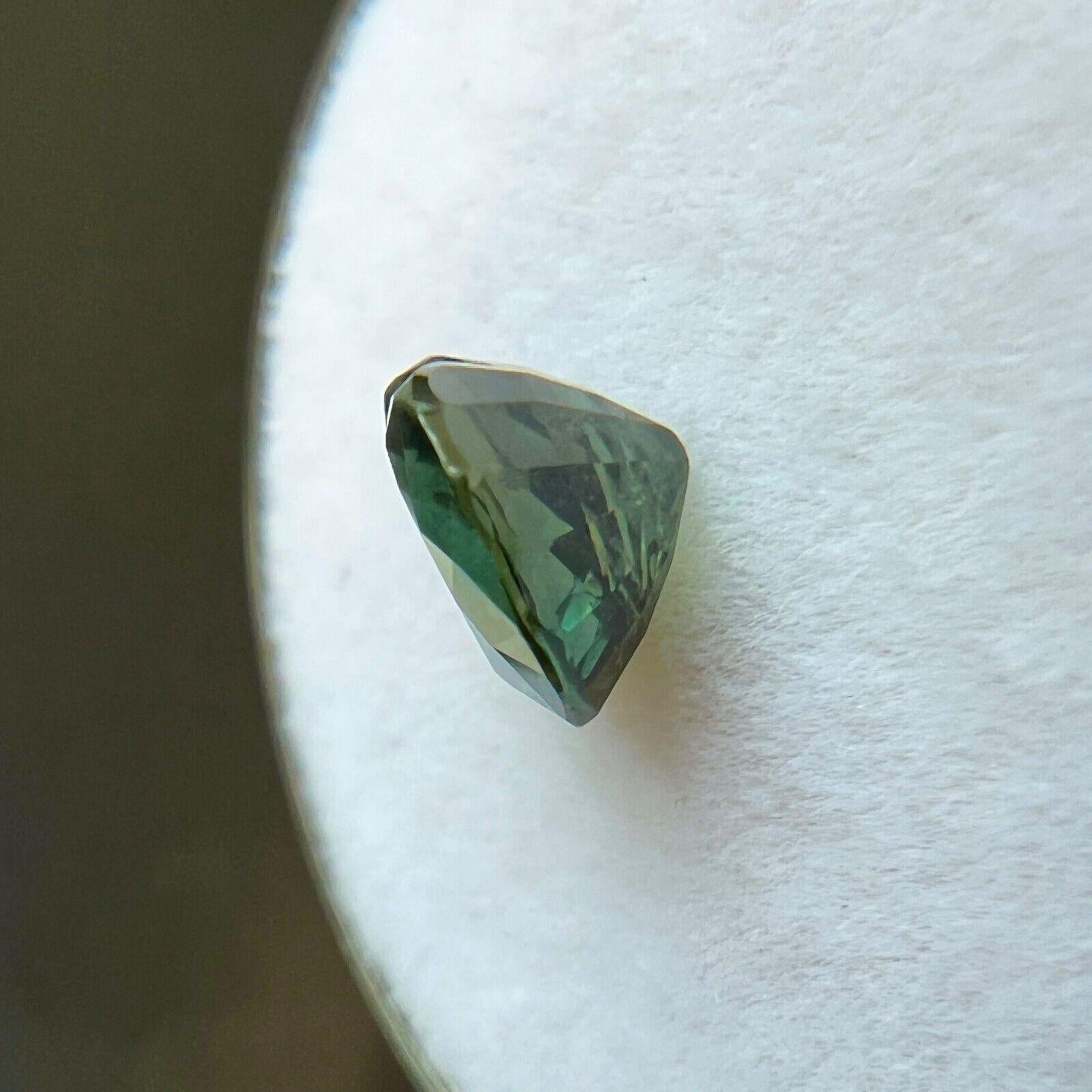 Femenino o masculino Zafiro Australia 1,89ct Azul Profundo Natural Gema talla corazón 7,6x6,8mm en venta