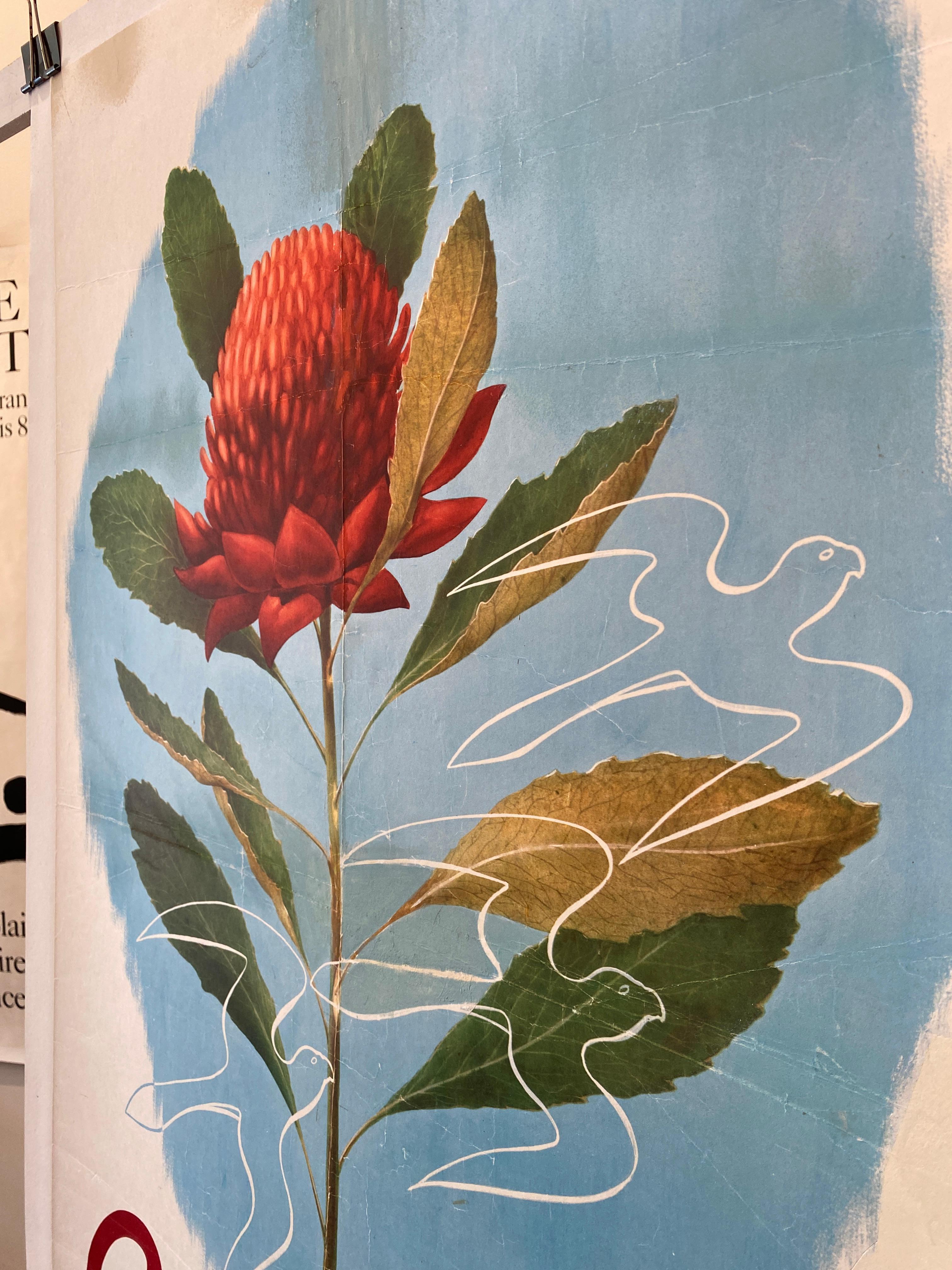 'AUSTRALIA WARATAH' Poster originale d'epoca in stile Art Deco di Sellheim in vendita 5