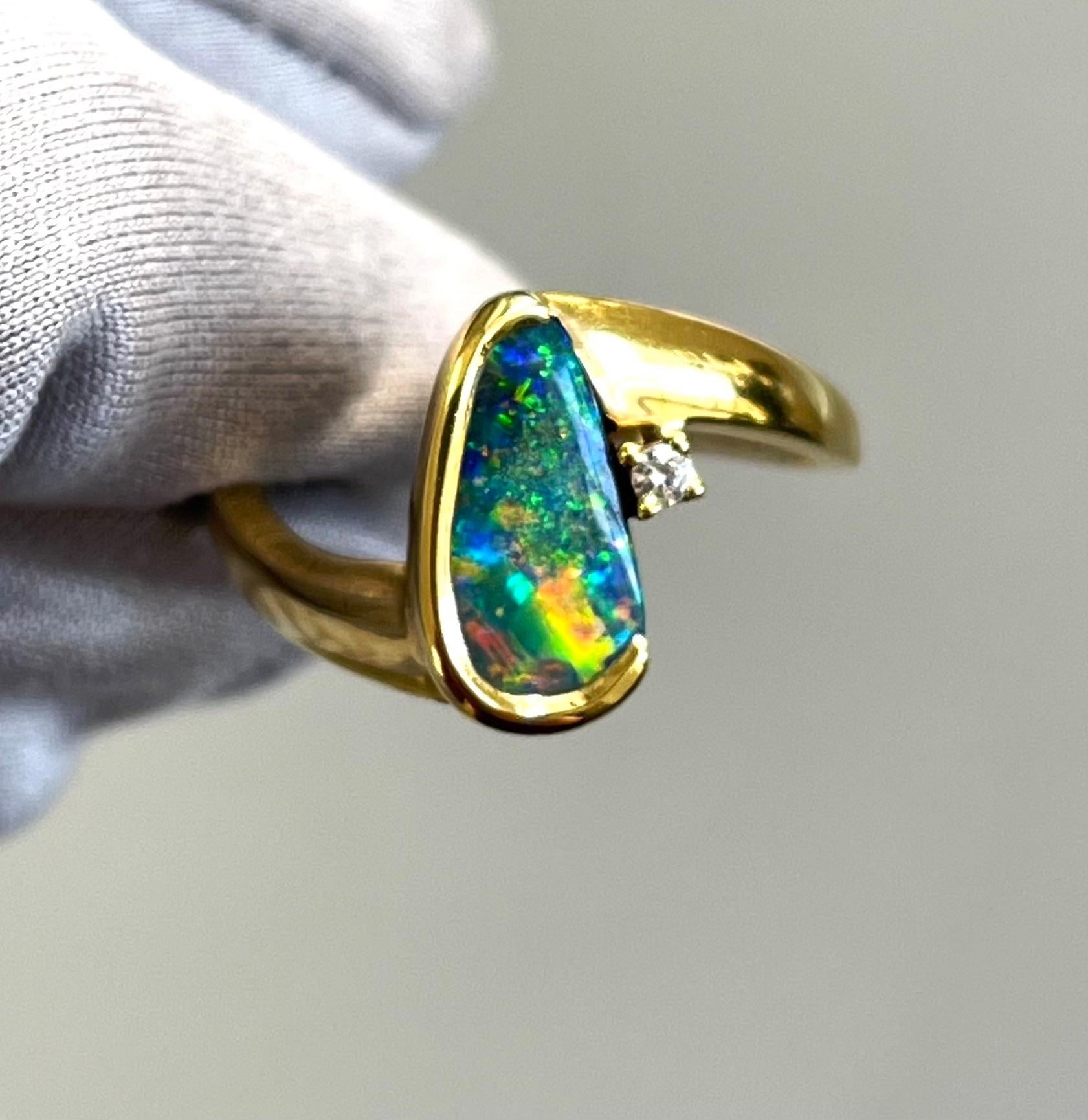 bague opale naturelle