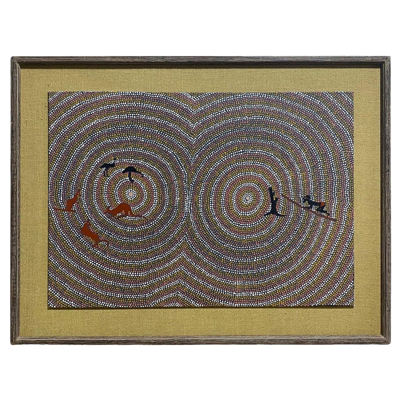 Australian Aboriginal Art Barbara Charles Napaltjarri Hunting Dreaming Painting
