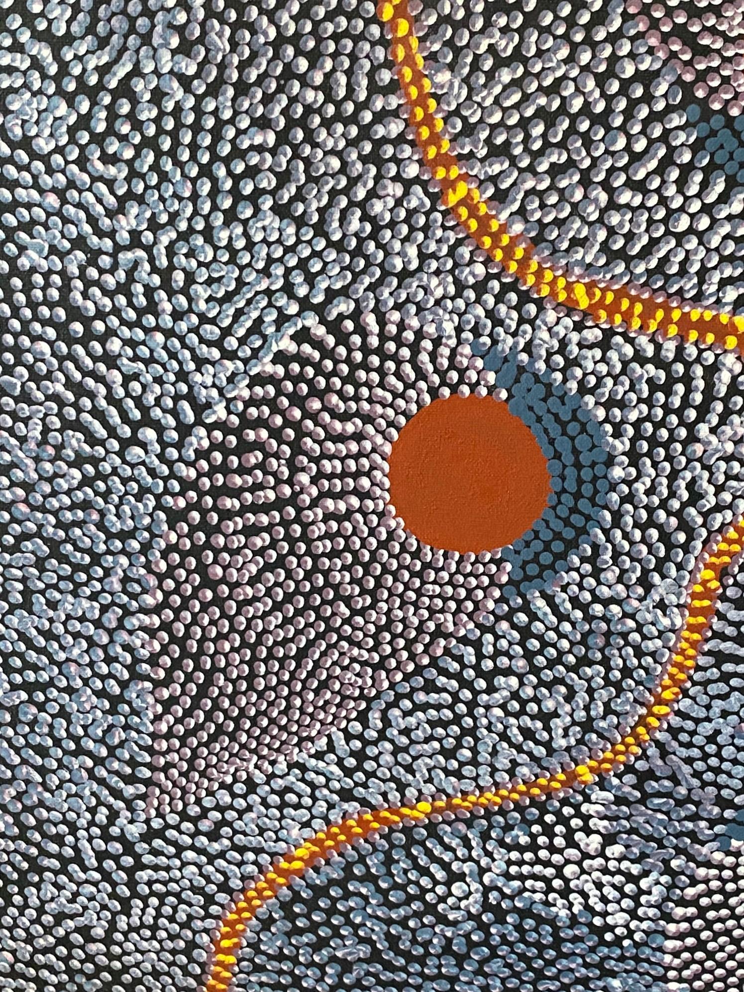 Australische Aborigine-Kunst Janet Forrester Ngala Dot Malerei Zeremonie der Frauen im Angebot 3
