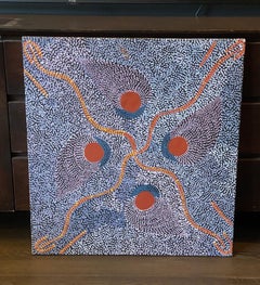 Australian Aboriginal Art Janet Forrester Ngala Dot Painting Women's Ceremony