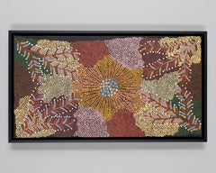 Australian Aboriginal Bush Banana Painting by Eunice Napangardi