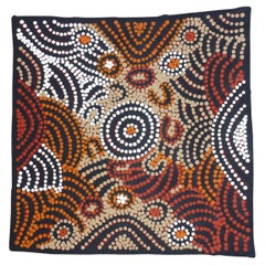 Australian Aboriginal Dot Painting by Kim Butler Napurrura, from Alice Springs
