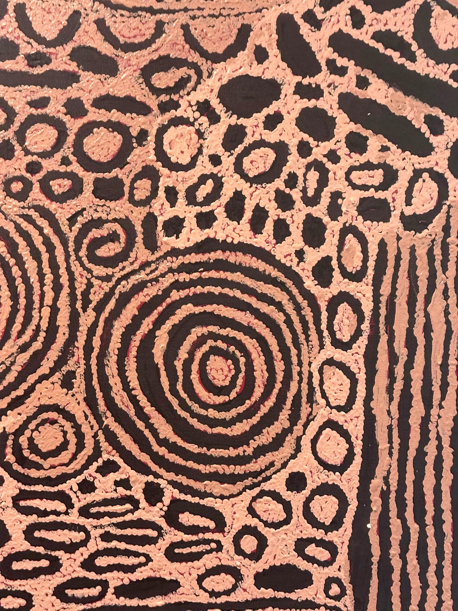 Pintura aborigen australiana del Tiempo del Sueño Nyurapayia Nampitjinpa en venta 7
