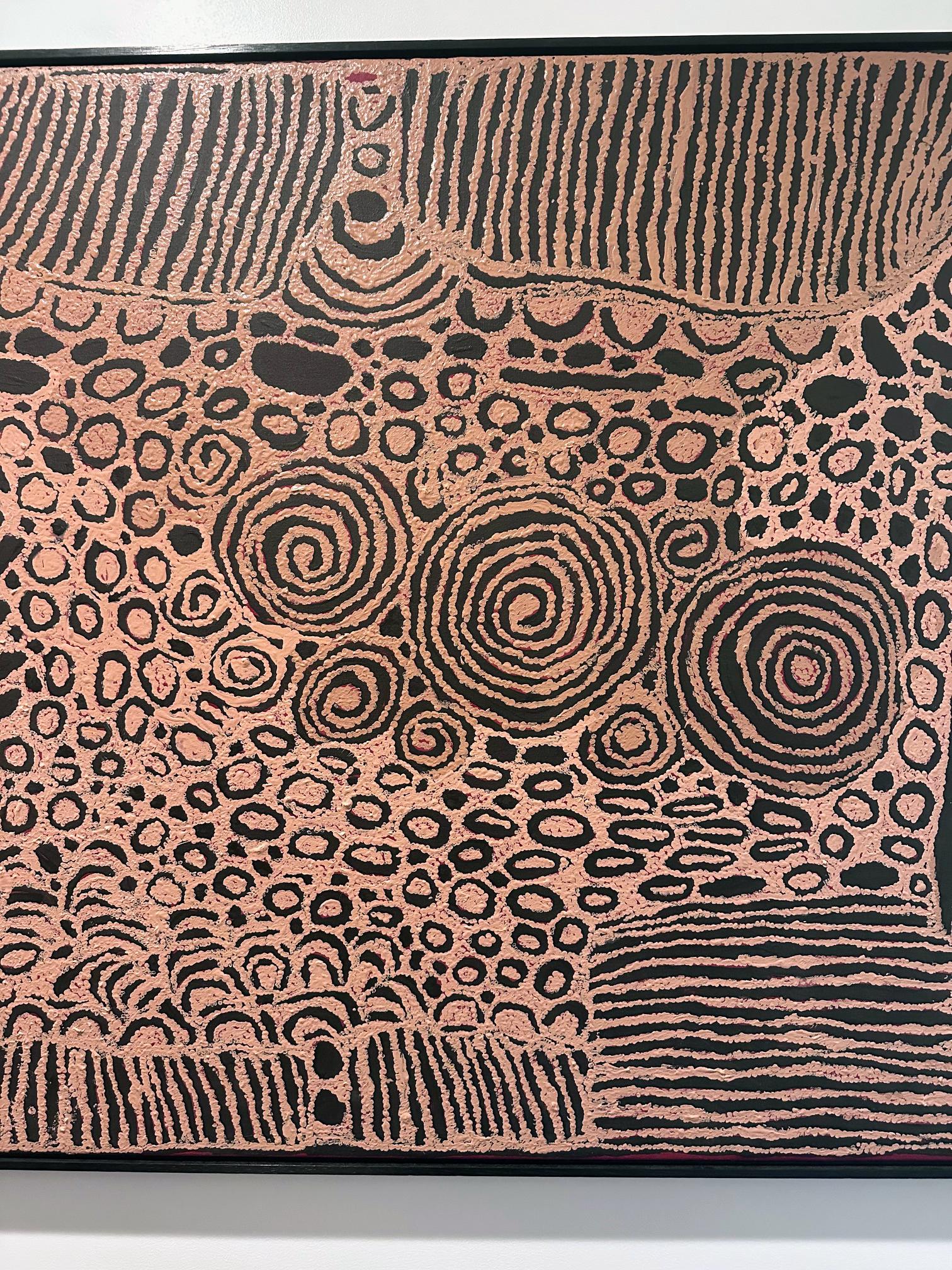 Pintura aborigen australiana del Tiempo del Sueño Nyurapayia Nampitjinpa Siglo XXI y contemporáneo en venta