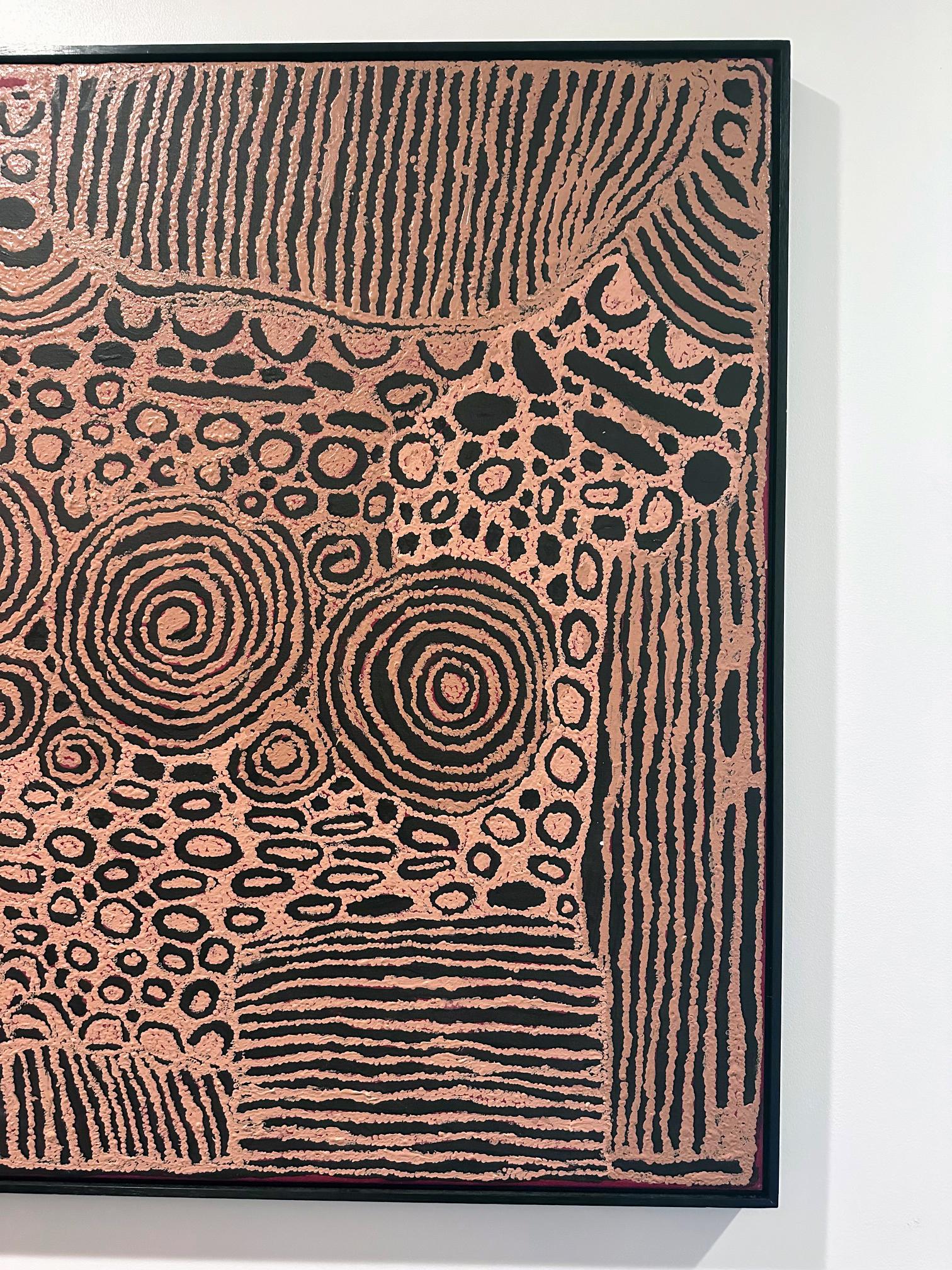Pintura aborigen australiana del Tiempo del Sueño Nyurapayia Nampitjinpa Lienzo en venta