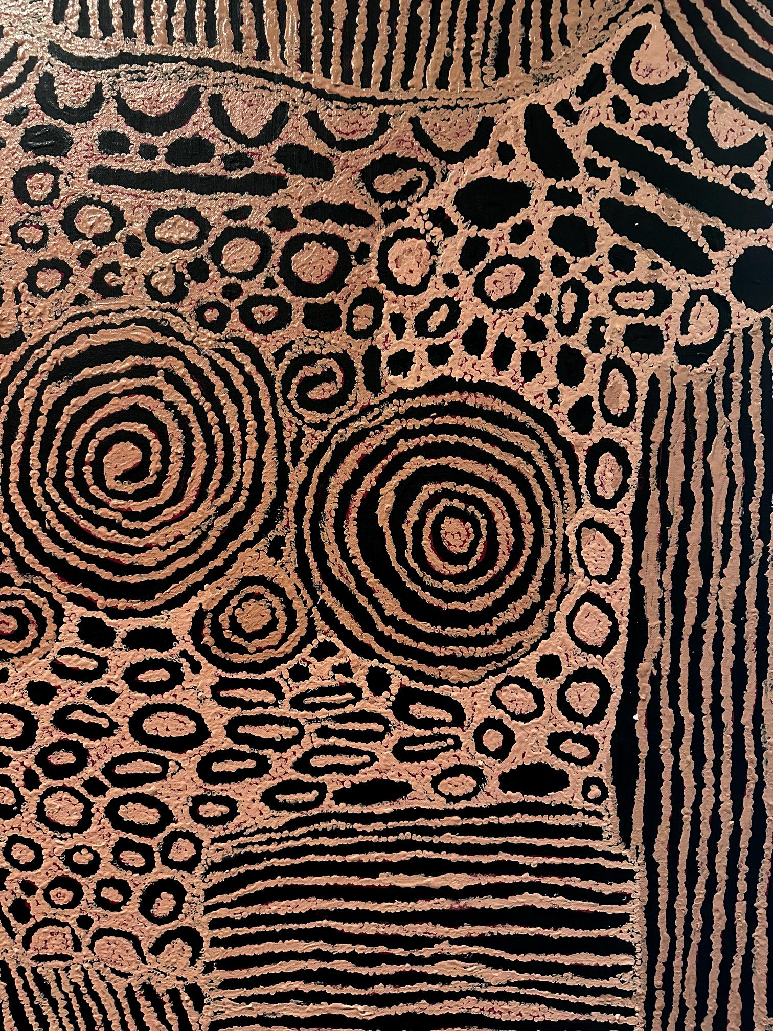 Pintura aborigen australiana del Tiempo del Sueño Nyurapayia Nampitjinpa en venta 1