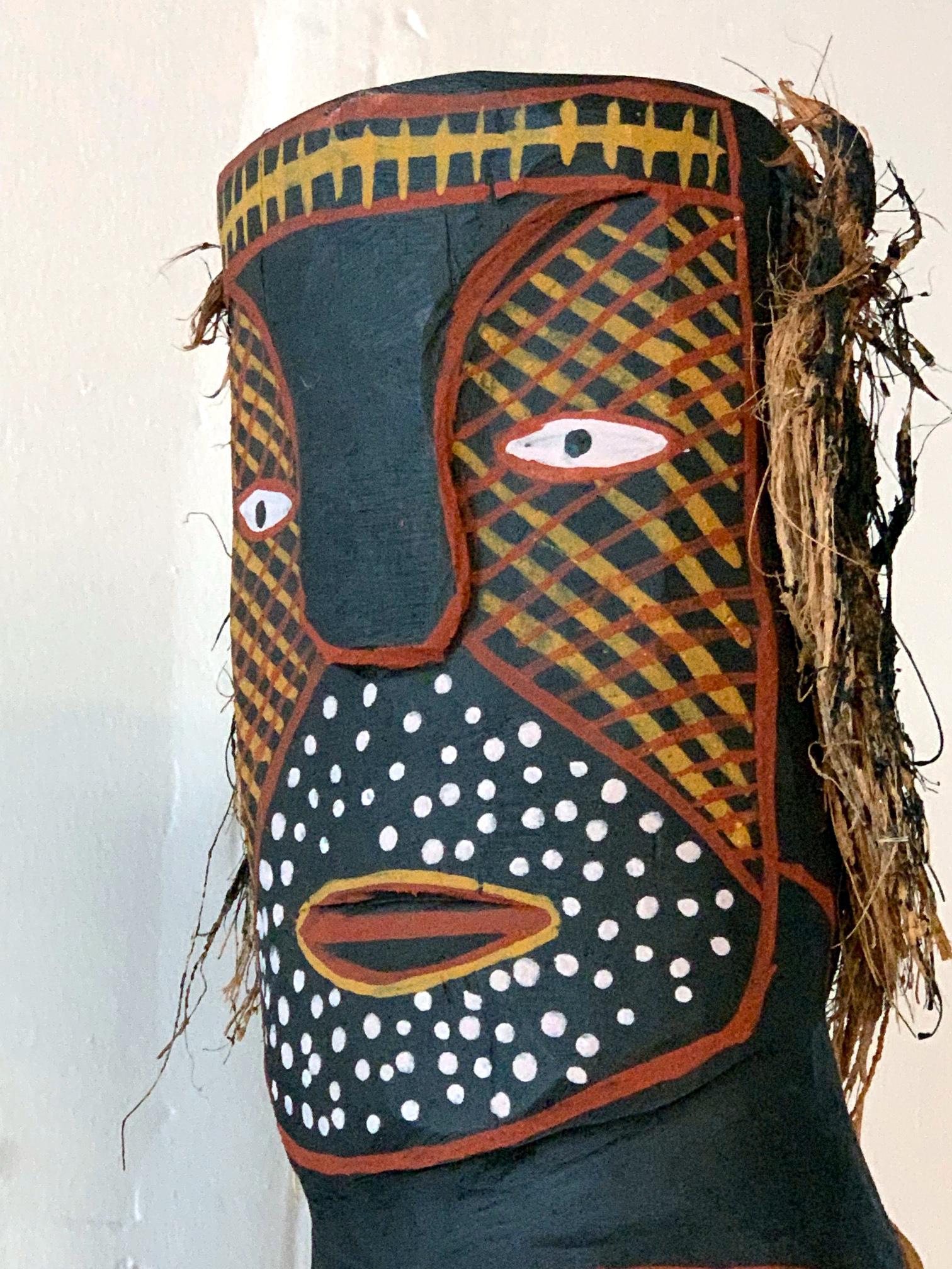 Tribal Australian Aboriginal Ironwood Bima Figure Carving Tiwi Island For Sale