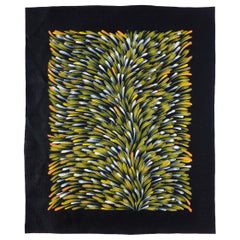 Australian Aboriginal Painting "Bush Medicine Leaves" by Gloria Tamerre Petyarre