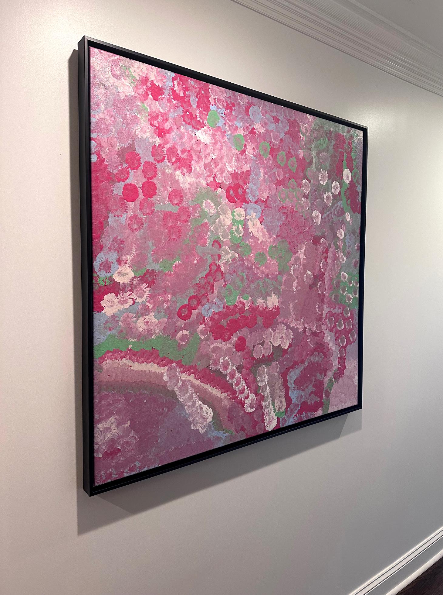 Australiano Pittura aborigena australiana di Emily Kame Kngwarreye Provenienza in vendita