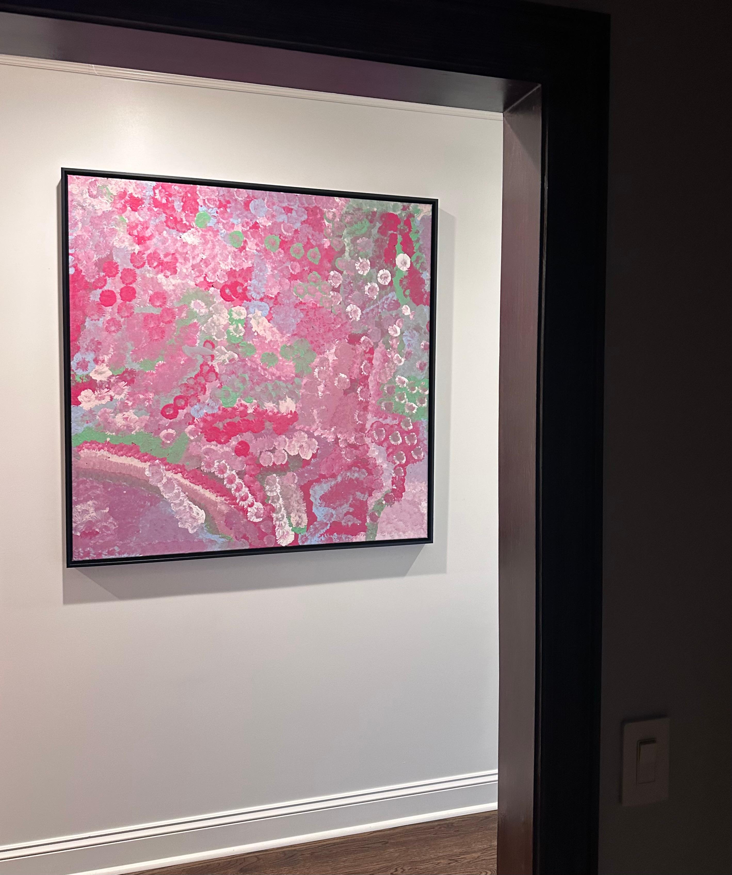 XX secolo Pittura aborigena australiana di Emily Kame Kngwarreye Provenienza in vendita
