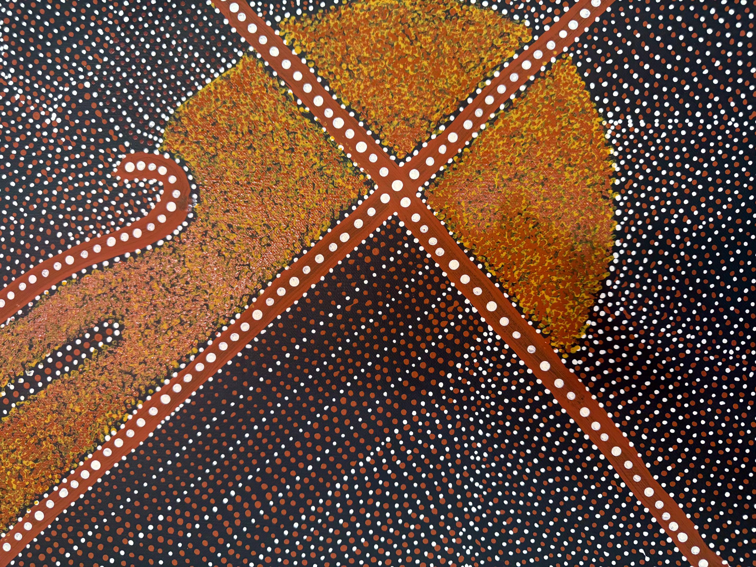 Australisches Gemälde der australischen Aborigines von Kathleen Petyarre im Zustand „Hervorragend“ im Angebot in Atlanta, GA
