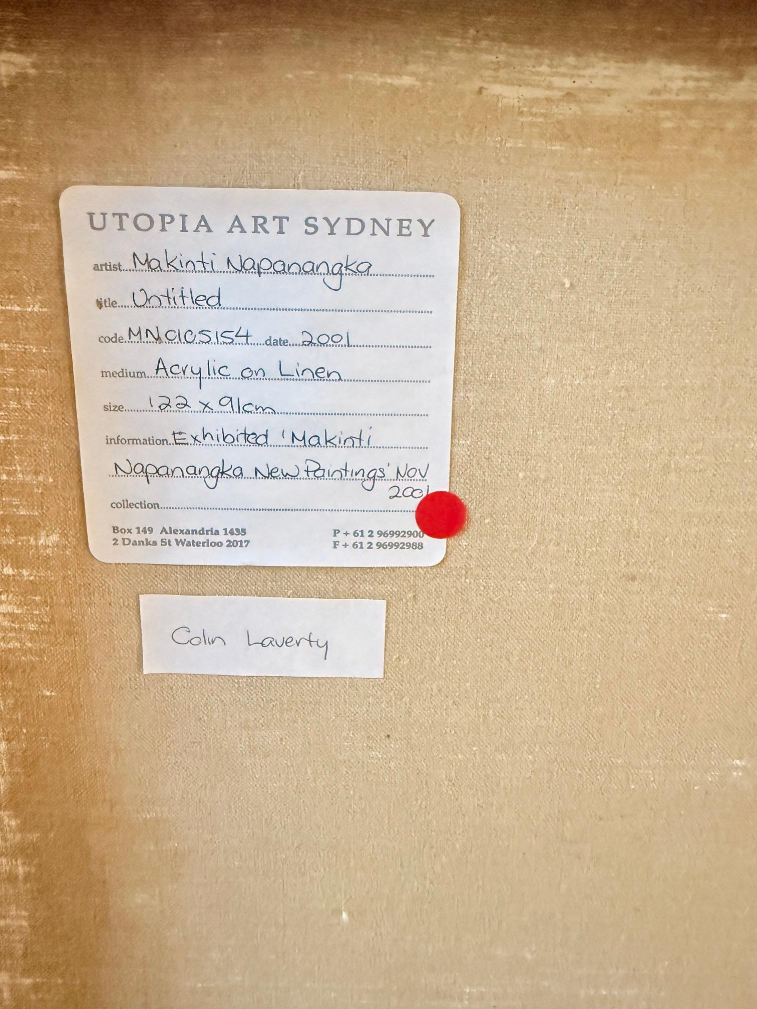 Peinture aborigène australienne de Makinti Napanangka pour Papunya Tula en vente 2