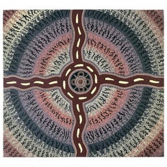 Used Australian Aboriginal Painting by Sam Dickensen