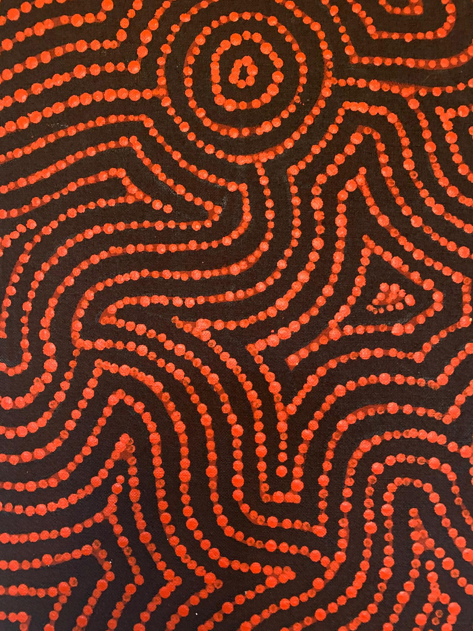 Australian Aboriginal Painting Nelli Nakamarra Marks In Good Condition In Atlanta, GA