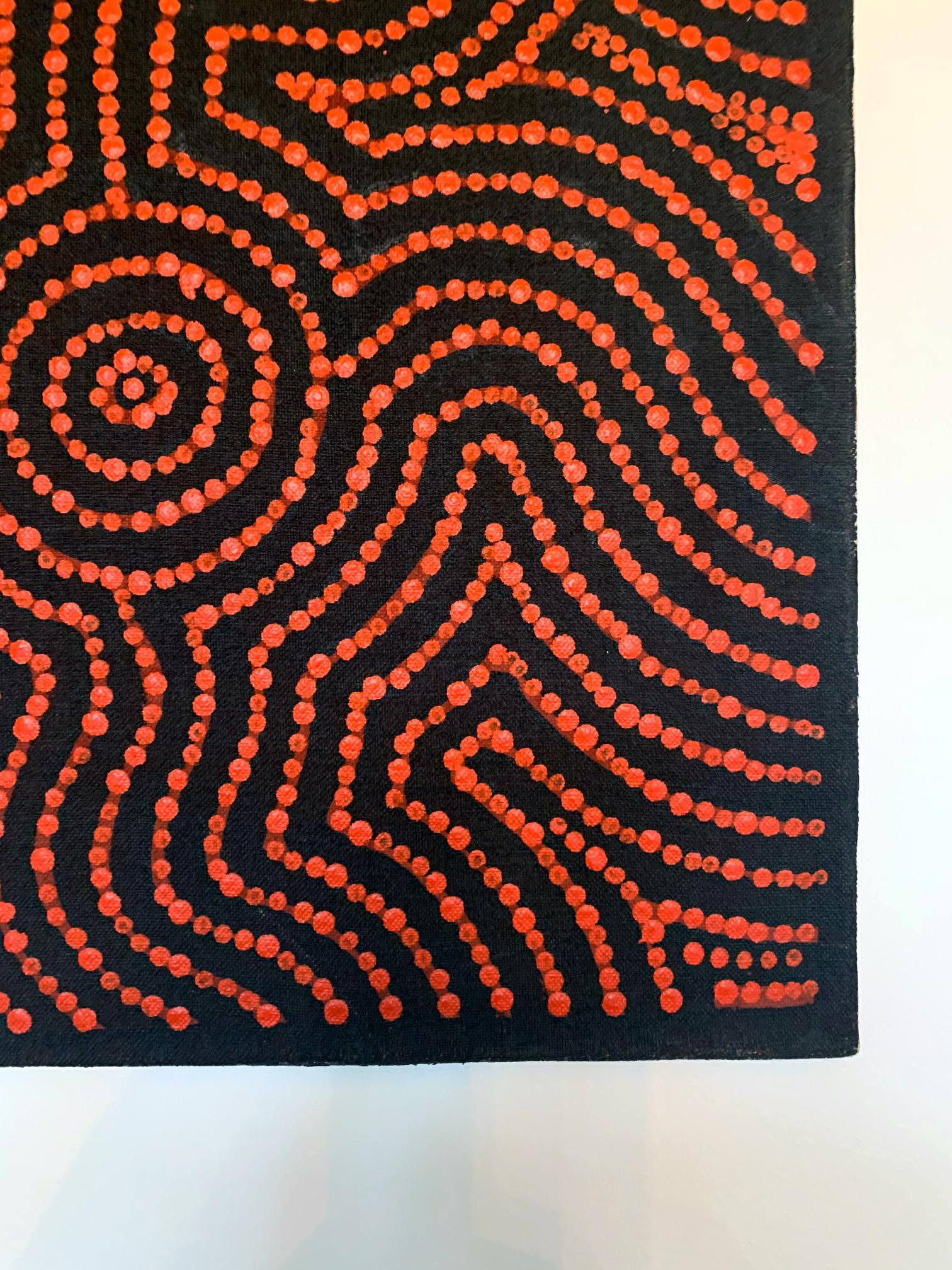 Canvas Australian Aboriginal Painting Nelli Nakamarra Marks