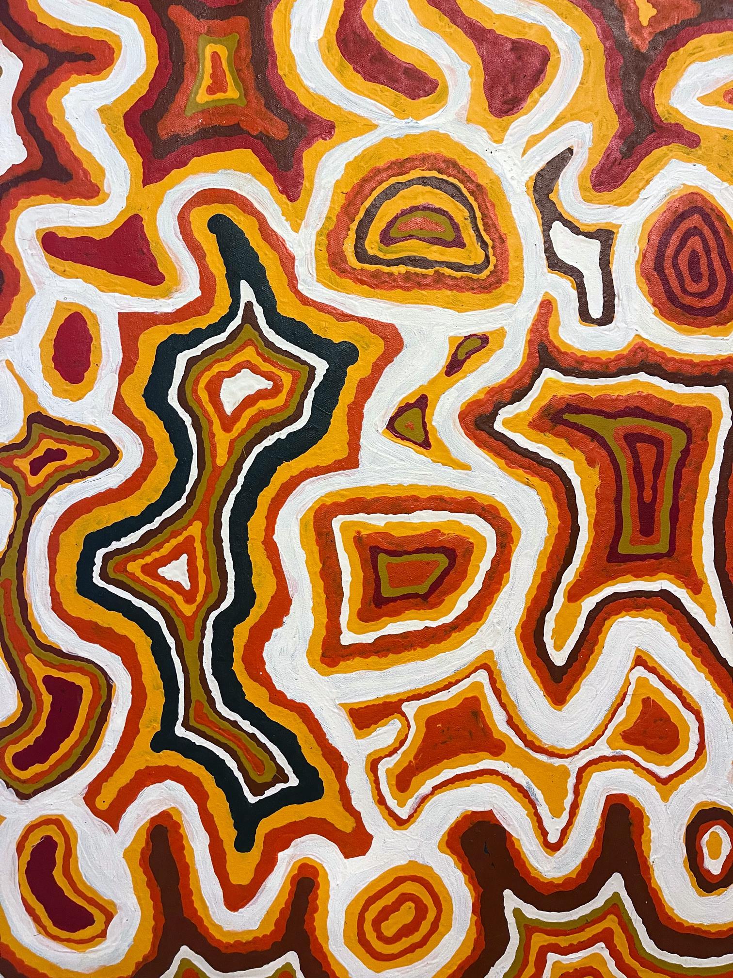 Peinture aborigène australienne « Piari » de NIngie Nangala en vente 3