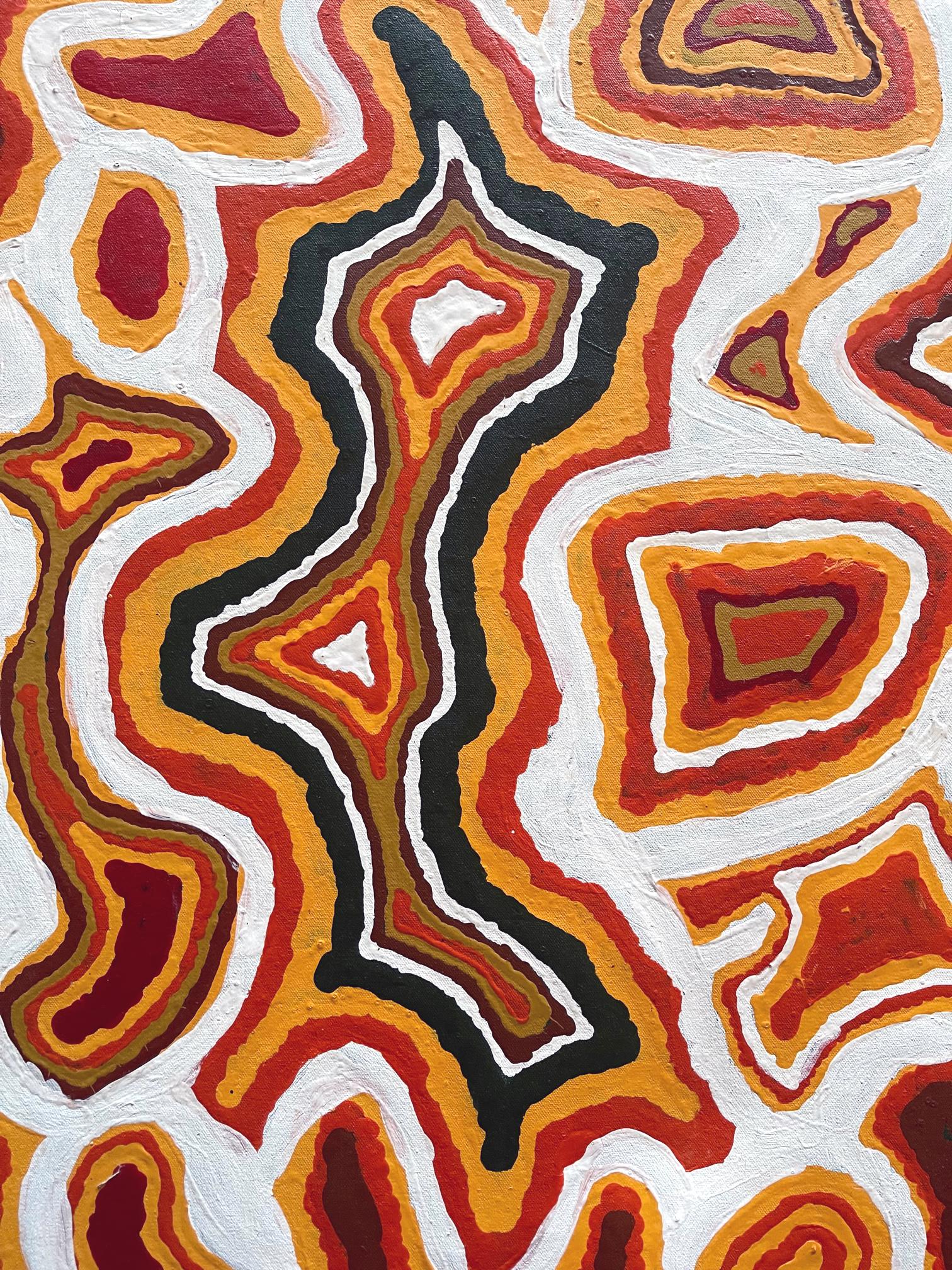 Moderne Peinture aborigène australienne « Piari » de NIngie Nangala en vente