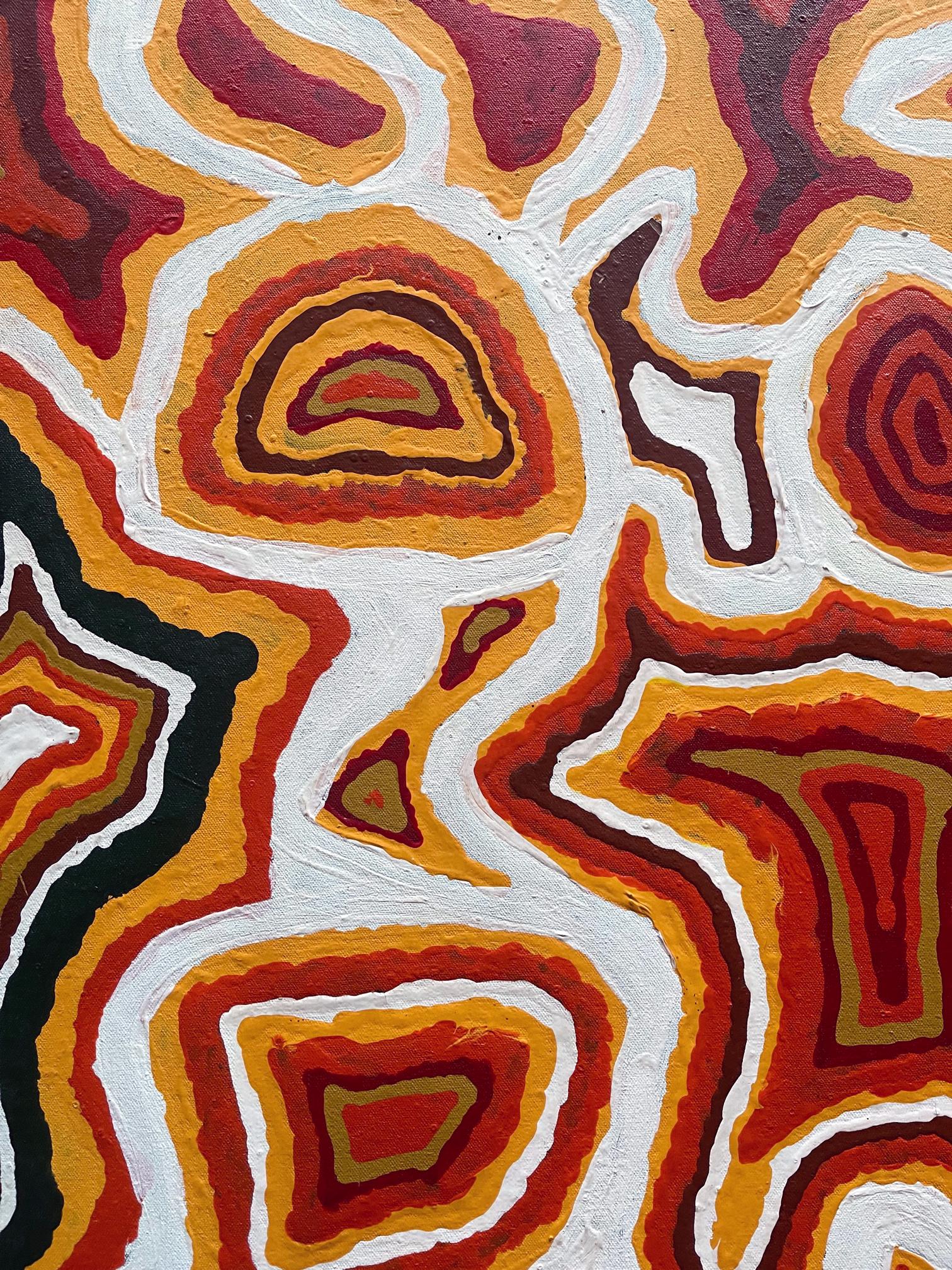 Fin du 20e siècle Peinture aborigène australienne « Piari » de NIngie Nangala en vente