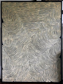 Peinture aborigène australienne Rain Dreaming Ronnie Tjampitjinpa