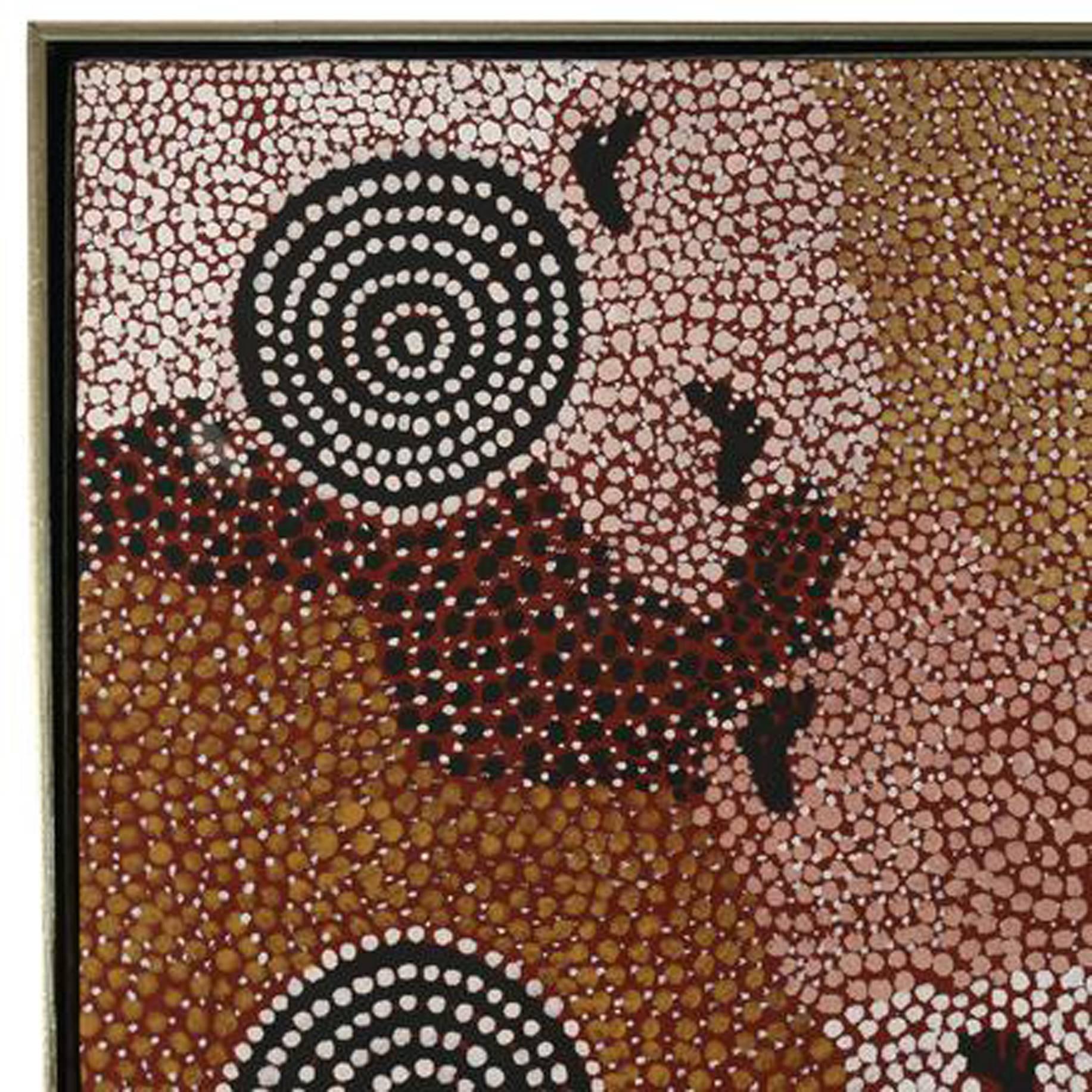 Australian Aboriginal Painting, Johnny Warangula Tjupurrula, Kampara Landscape 6