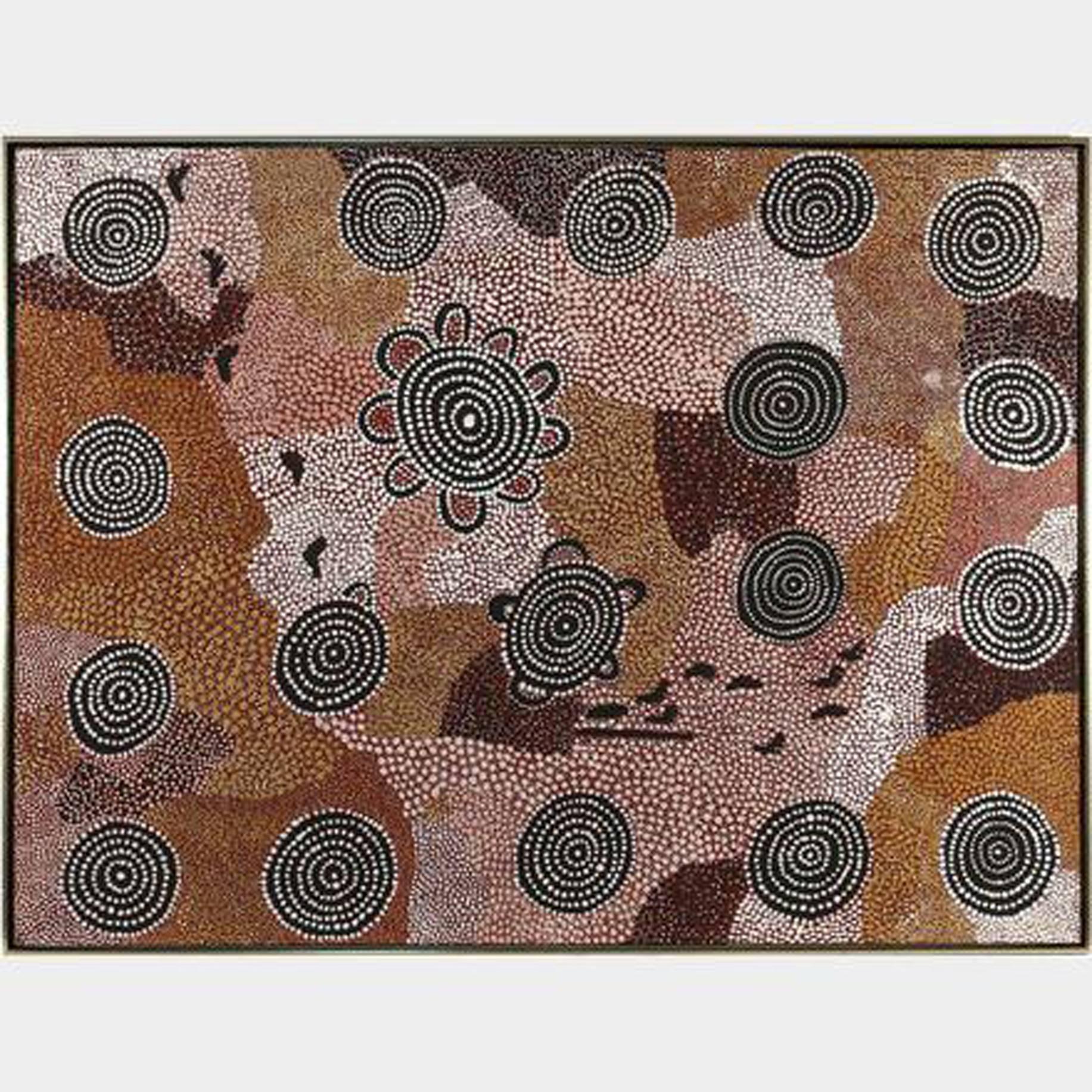Australian Aboriginal Painting, Johnny Warangula Tjupurrula, Kampara Landscape 3