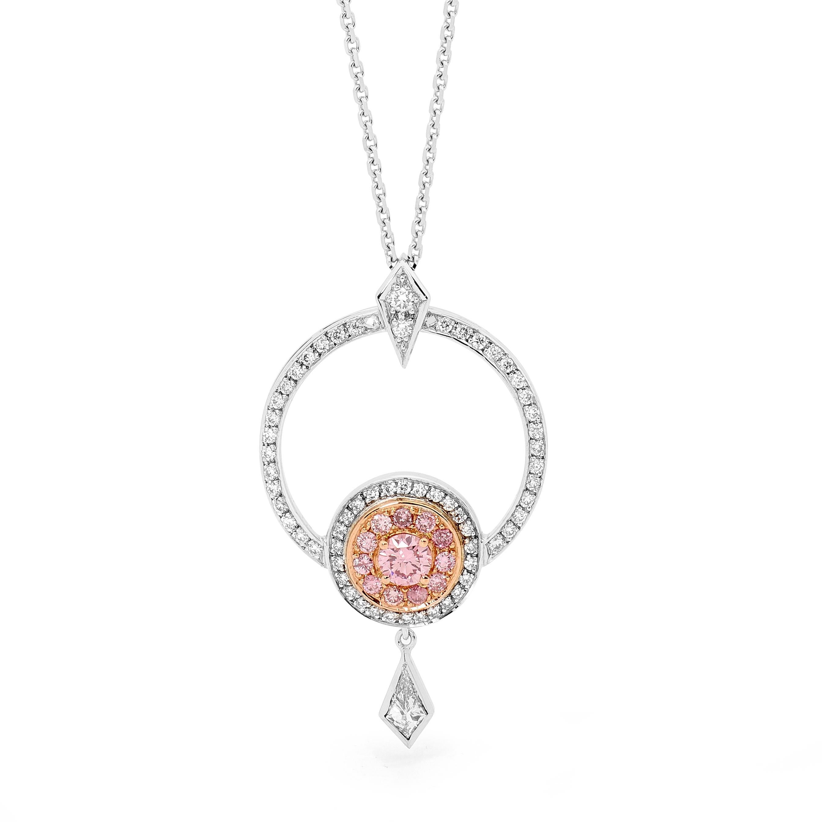 This beautiful collection features the rare and iconic Australian Argyle Pink diamonds. Our Pink Diamond Friendship Earrings are perfectly paired with the Pink Diamond Friendship Pendant and feature 0.20ct Round Brilliant Cut Argyle Pink Diamonds at