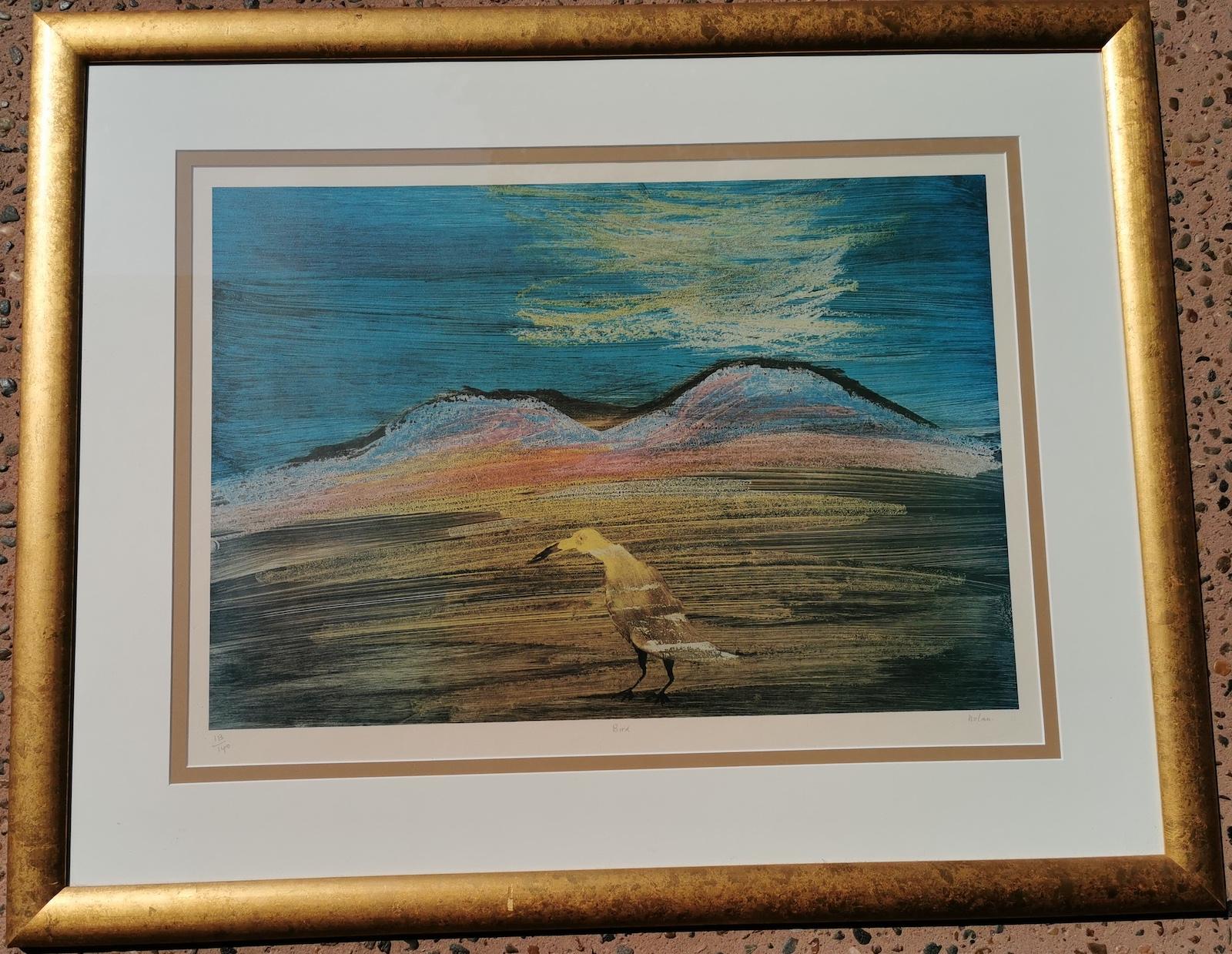 Australian Artist Sidney Nolan, Bird, Limited Edition Photo Lithograph In Good Condition For Sale In Paradise Point, Queensland