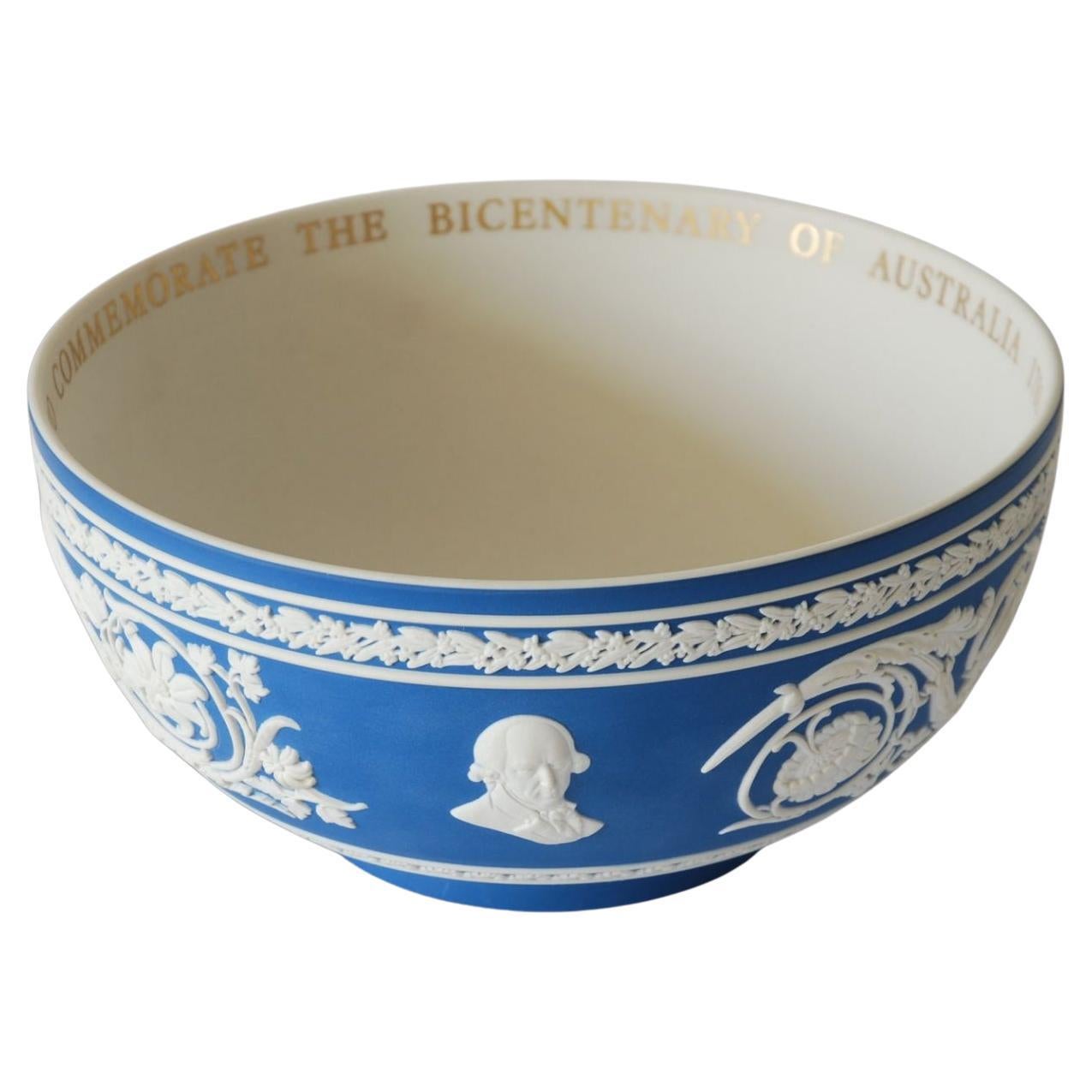 Bol Bicentenary d'Australie, Wedgwood, vers 1988. Numéro 10 sur 50 fabriqués.