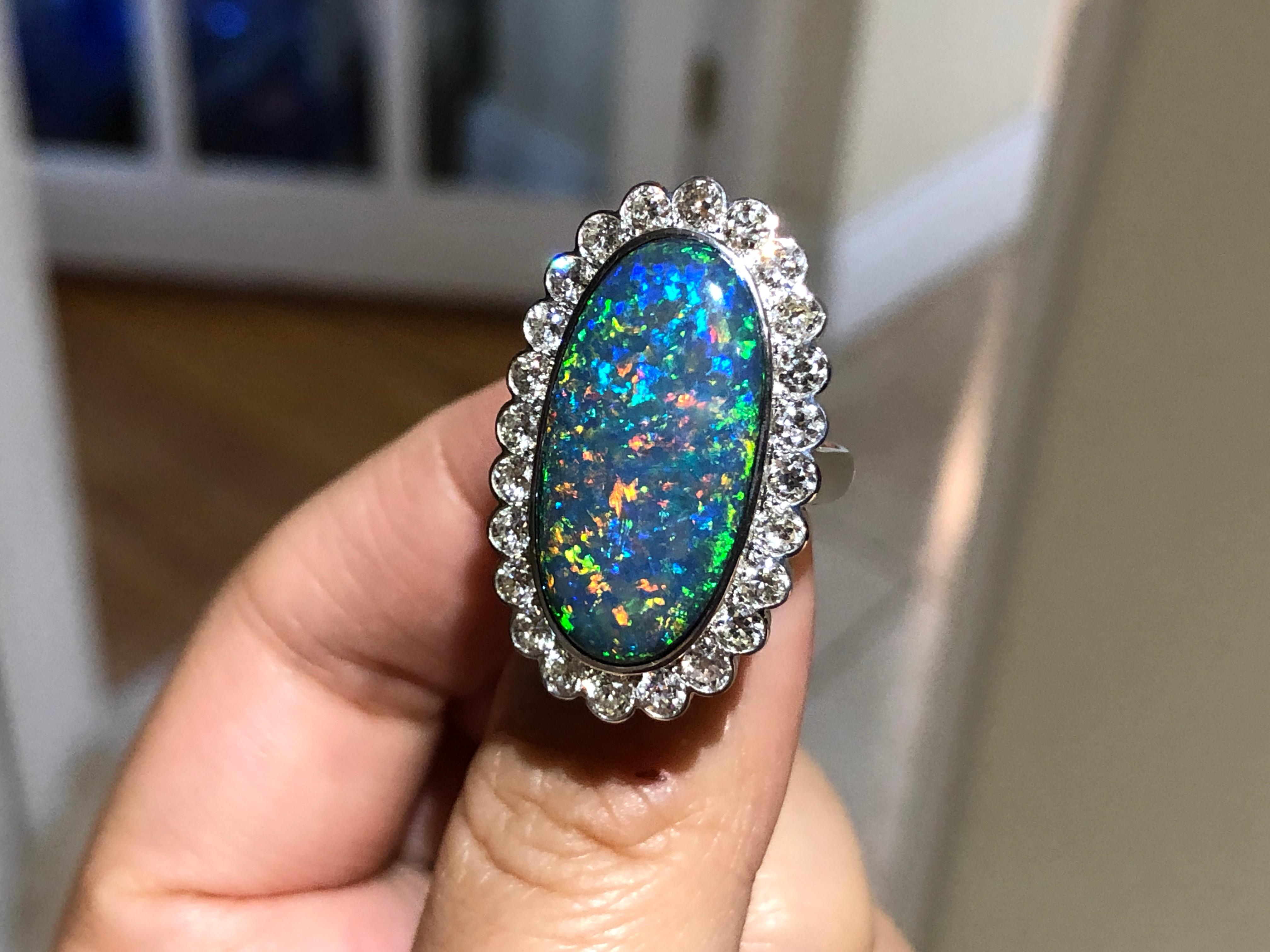 black opal rings for sale