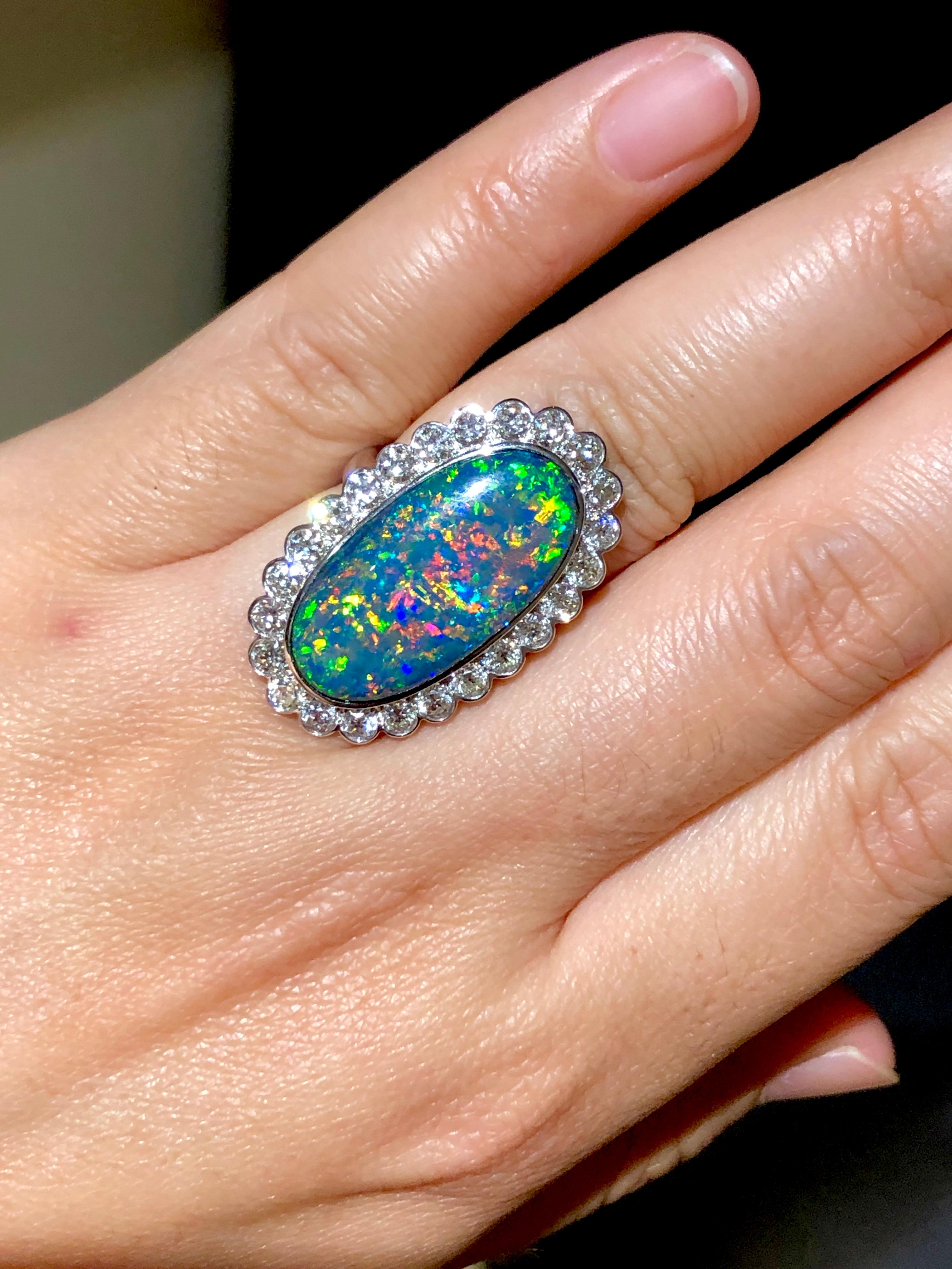 black opal ring for sale
