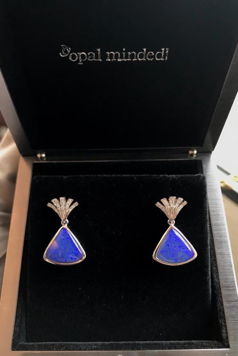 black opal drop earrings