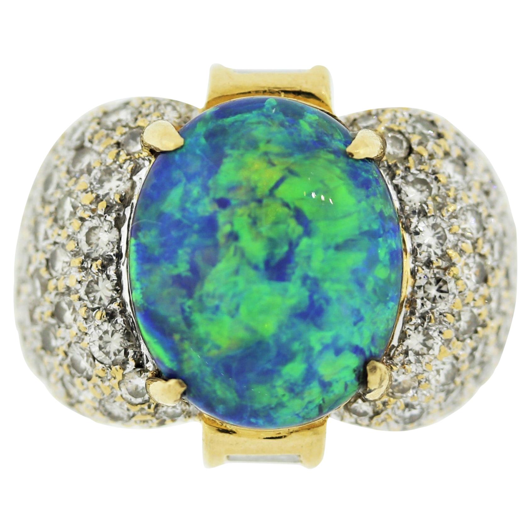 Australian Opal Diamond Gold Brooch at 1stDibs opal brooches for sale