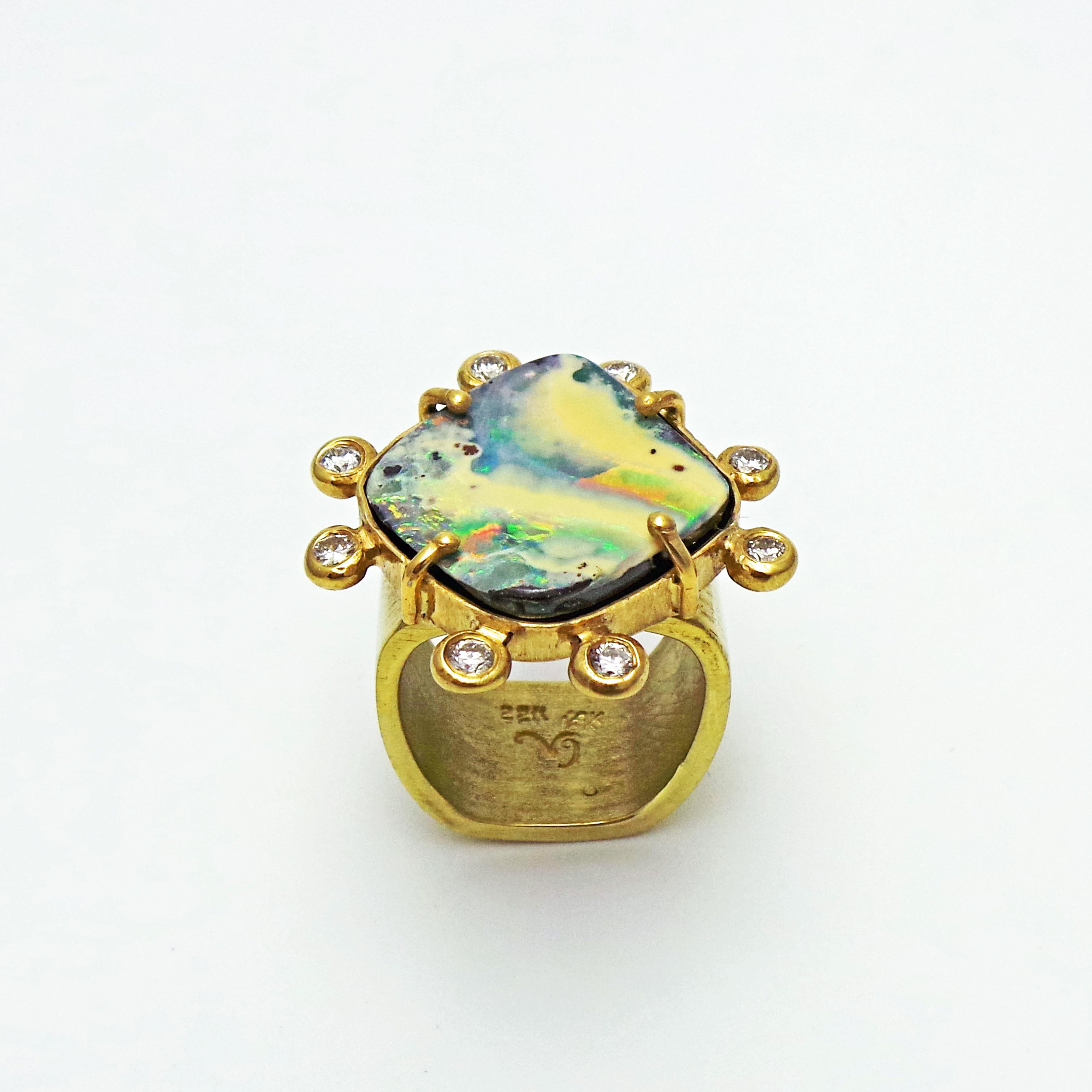 opal ringe gold