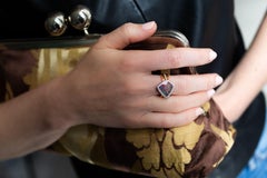 Natürlicher australischer 3,35 Karat Boulder-Opal-Cocktailring aus 18 Karat Weiß- und Gelbgold