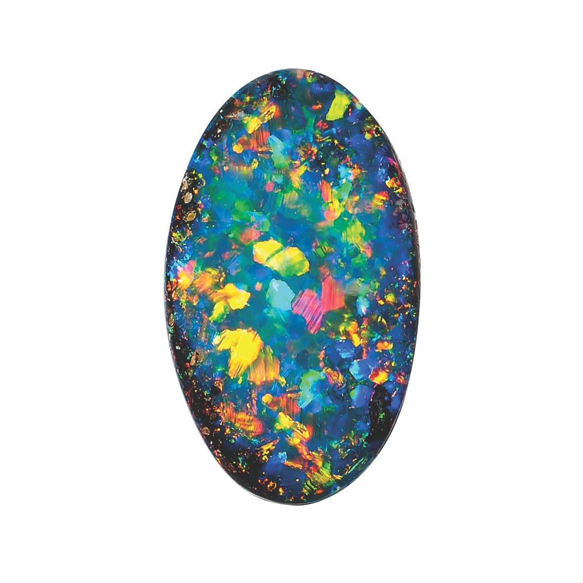 boulder opal engagement ring