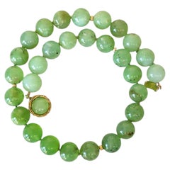 Collier de perles en chrysoprase d'Australie