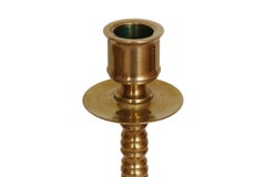 Australian Copper and Brass Candlestick Holders, a Pair