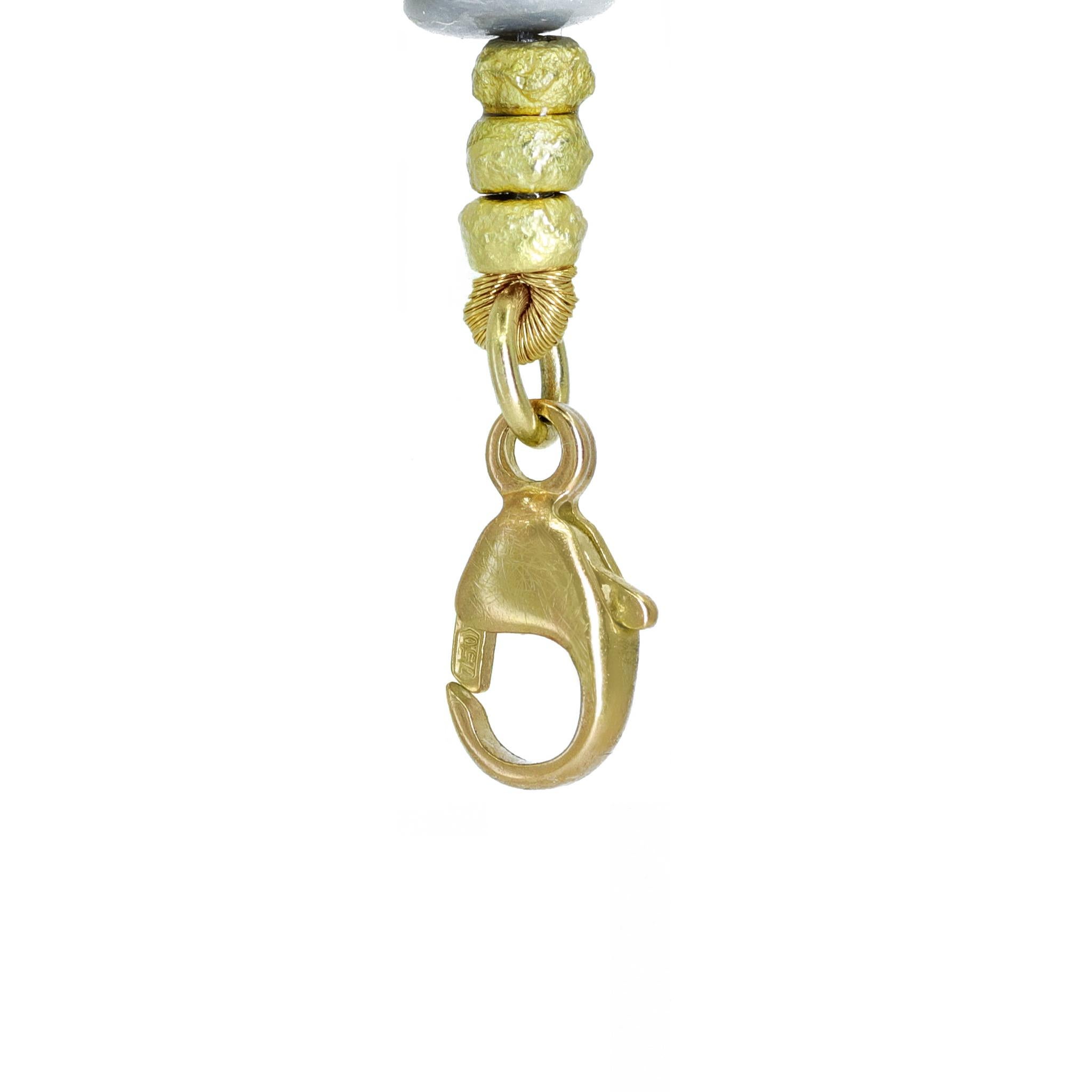 Australischer + äthiopischer Opal Gelbgoldkette, Barbara Heinrich 2025 im Angebot 4