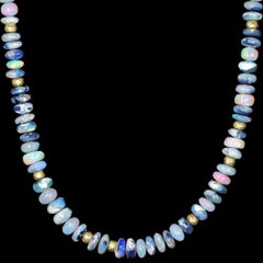 Australian + Ethiopian Opal Yellow Gold Necklace, Barbara Heinrich 2025