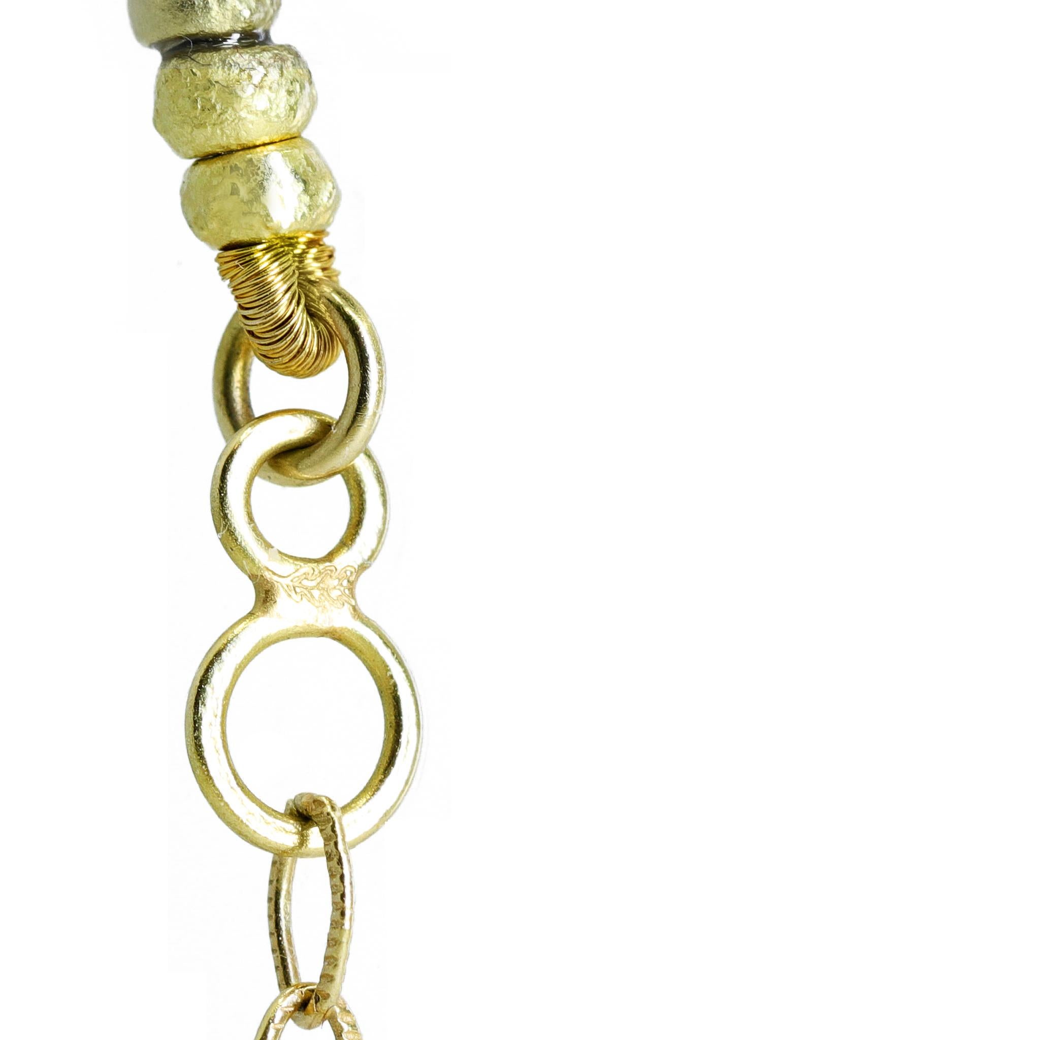 Australischer + äthiopischer Opal Gelbgoldkette, Barbara Heinrich 2025 im Angebot 2