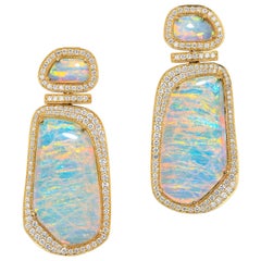 Australian Freeform Opal Earrings
