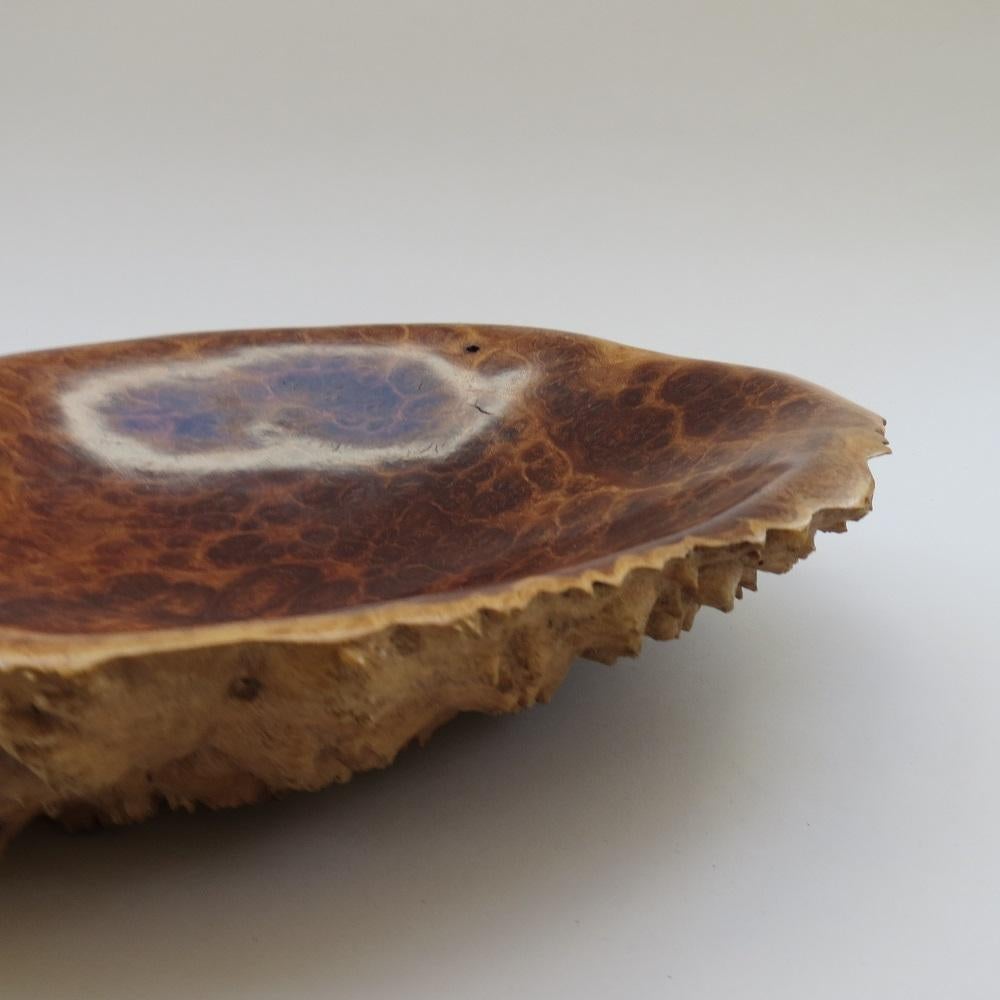 Hand-Crafted Australian Handcrafted Burr Wood Bowl Mallee Wood For Sale
