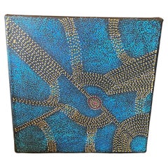 Australian indigenous Aboriginal Art Original Gracie Morton Pwerle Dot Painting