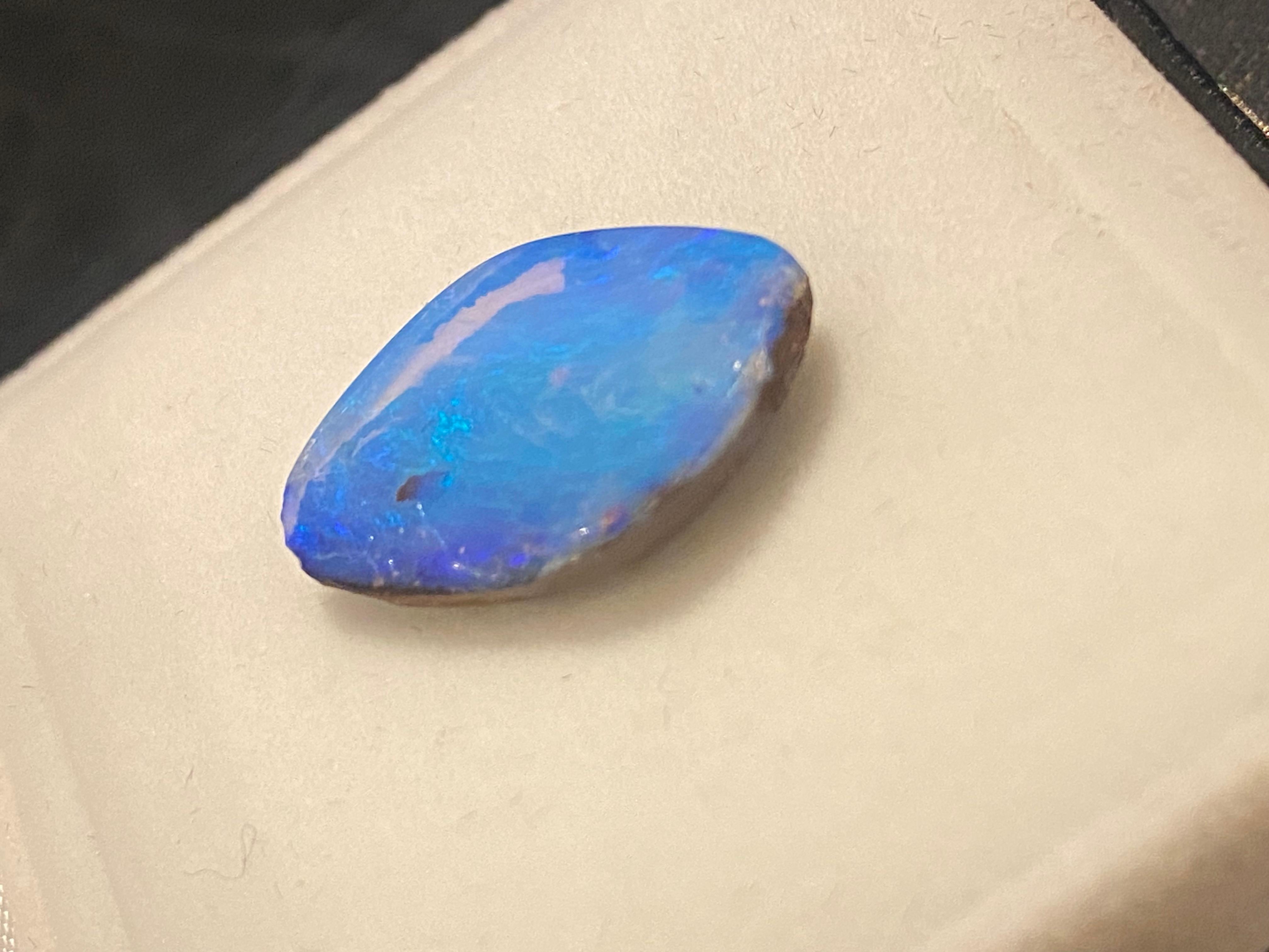 Opale australienne en vrac de 9.00ct. 21mm x 14mm. Excellent état - En vente à MELBOURNE, AU
