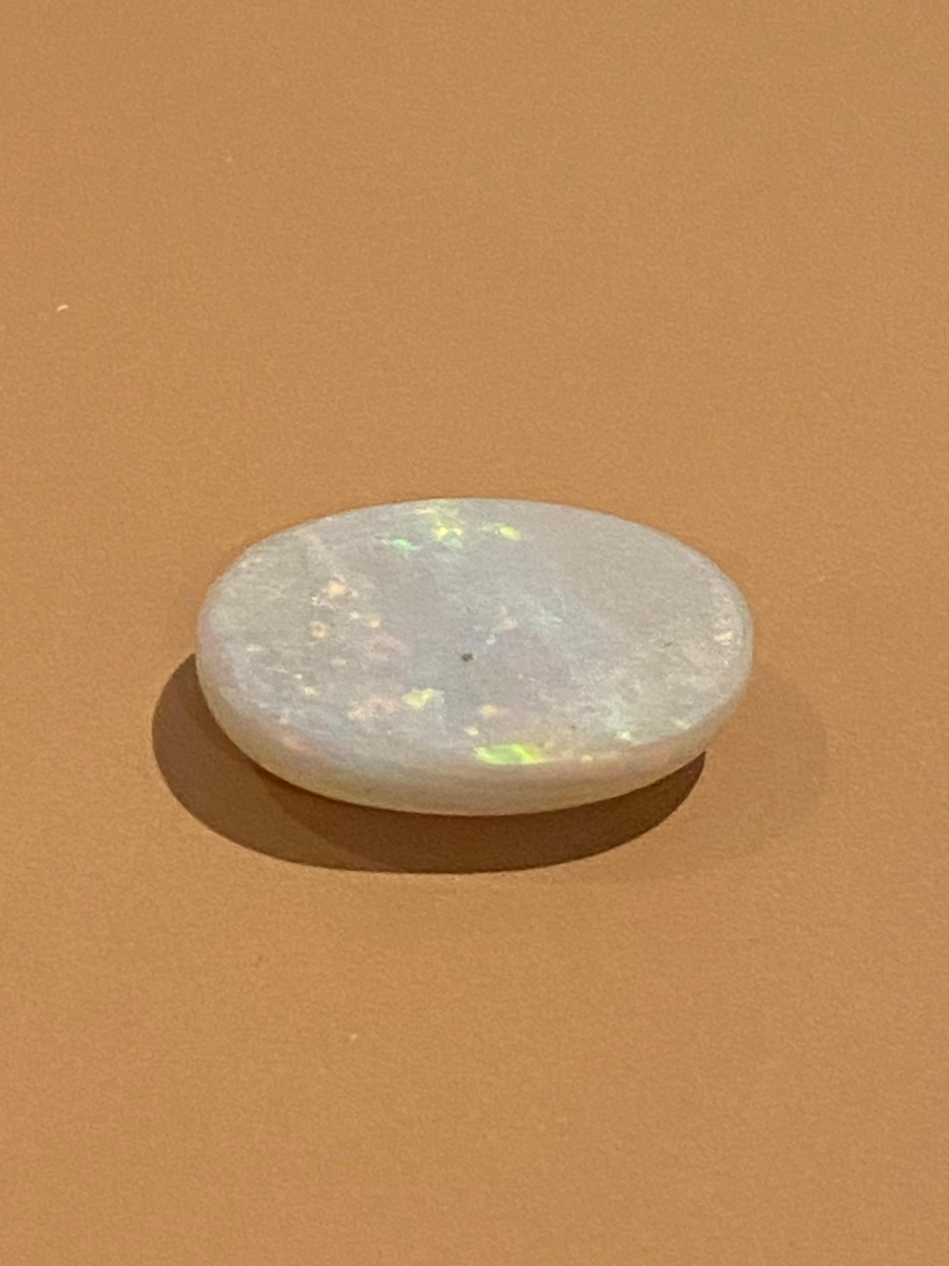 Oval Cut Australian Loose Solid Oval Opal of 5.00ct (17mm x 11mm). Lightning Ridge. For Sale