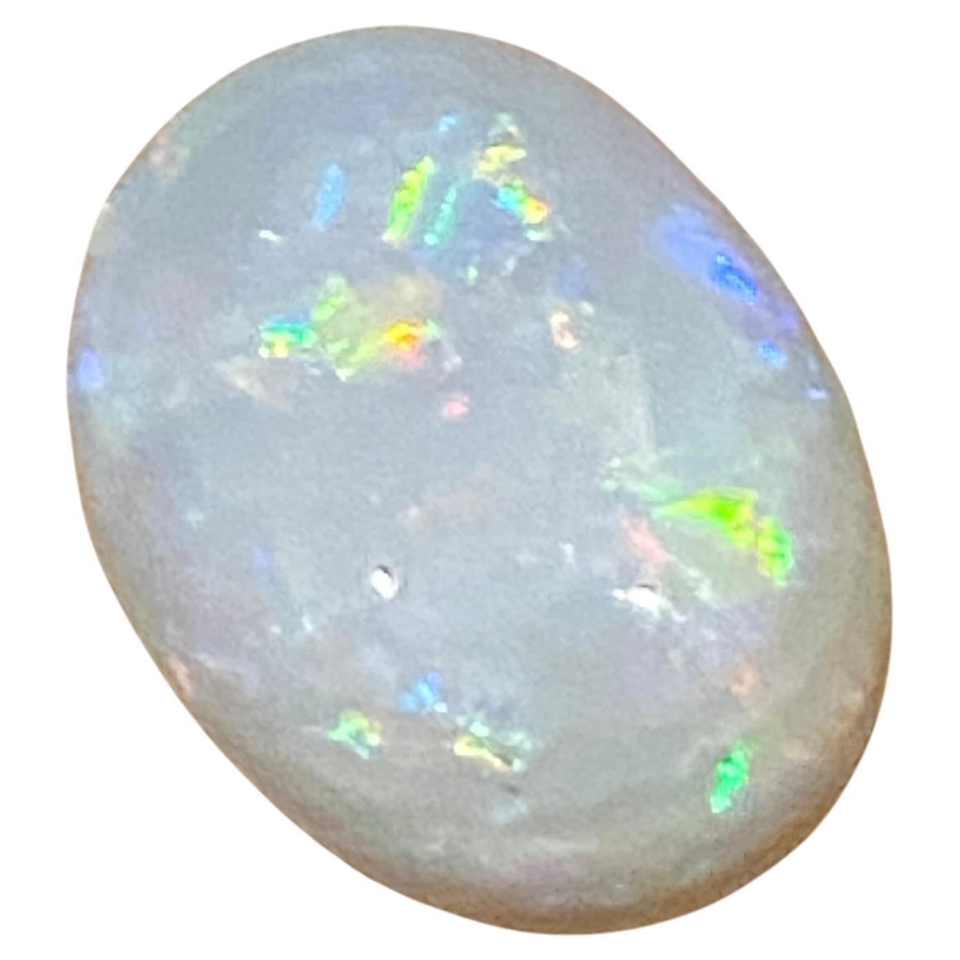 Australian Loose Solid Oval Opal of 5.00ct (17mm x 11mm). Lightning Ridge.