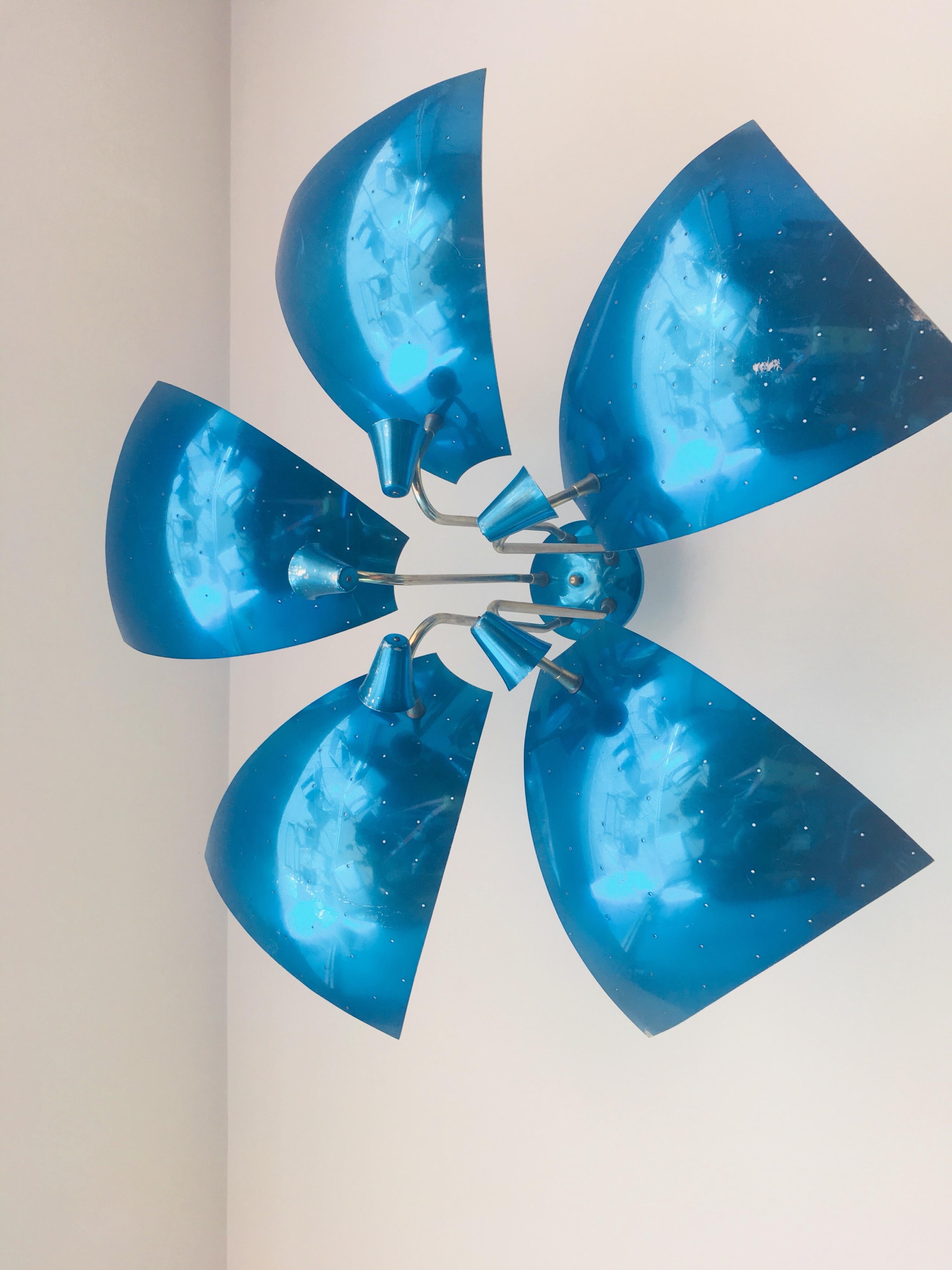 Australian Midcentury Rite Lite ‘Mayflower' Chandelier, circa 1950s In Good Condition For Sale In Melbourne, AU