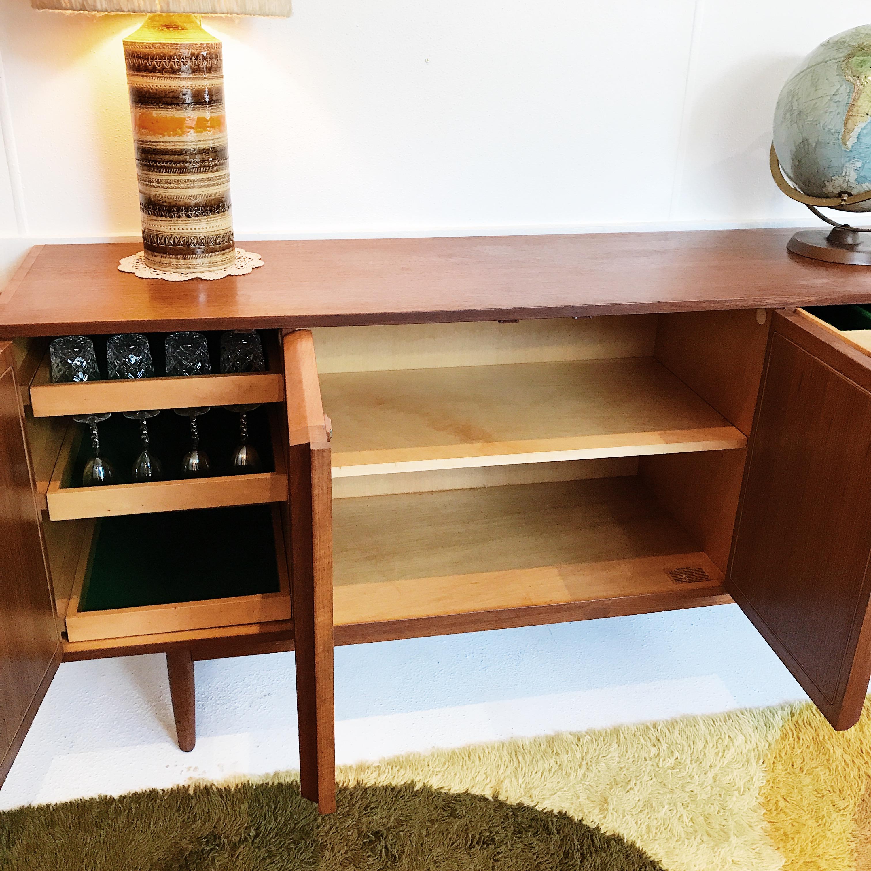 Oiled Australian Modern Deep Profile Chiswell Furniture Teak Sideboard from 1969